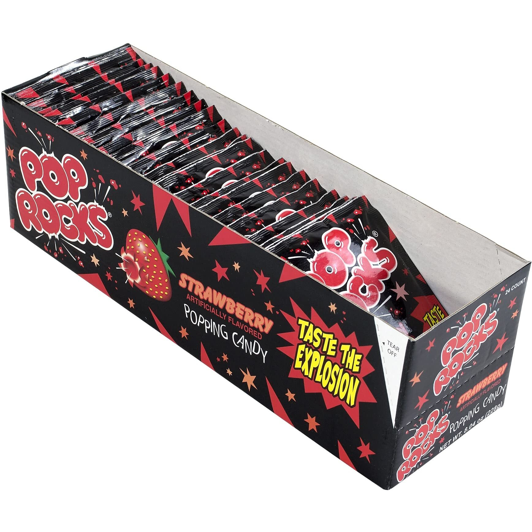Pop Rocks Strawberry Hard Candy, 0.33 Oz., 24 Pieces (209-00231)