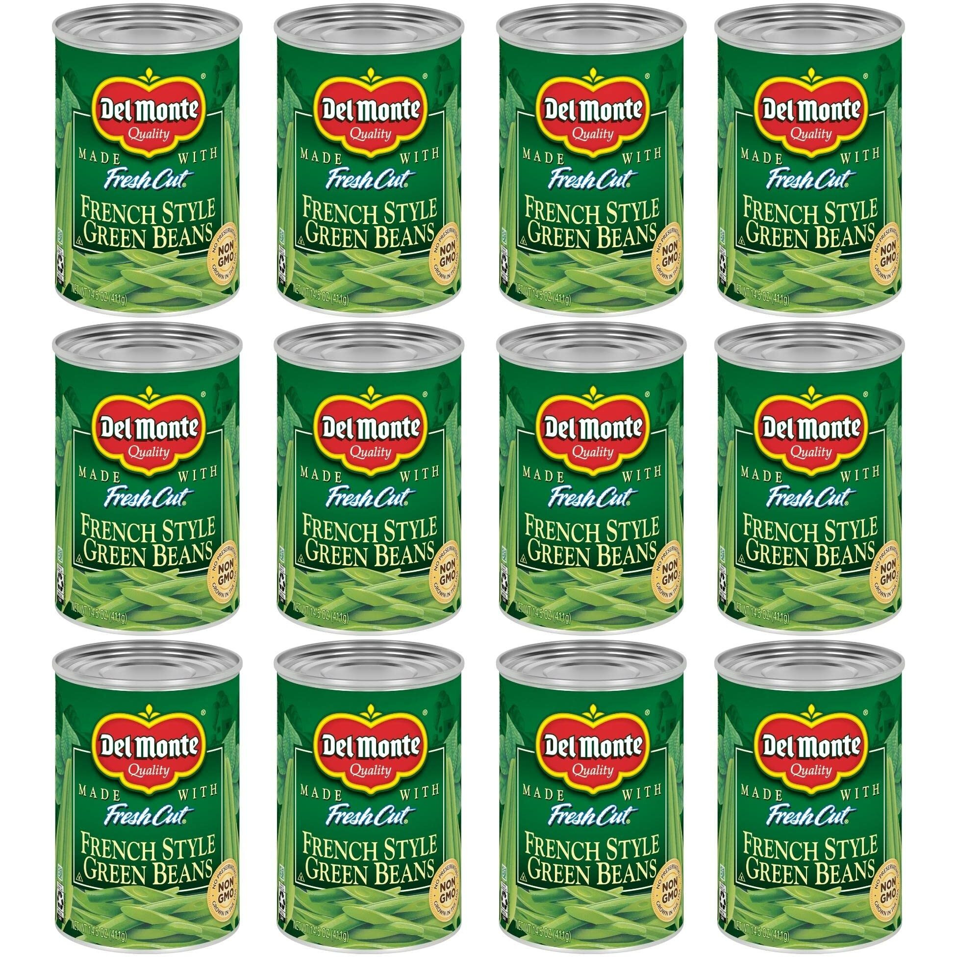 Del Monte Blue Lake French Style Green Beans, Canned Vegetables, 12 Pack, 14.5 Oz Can