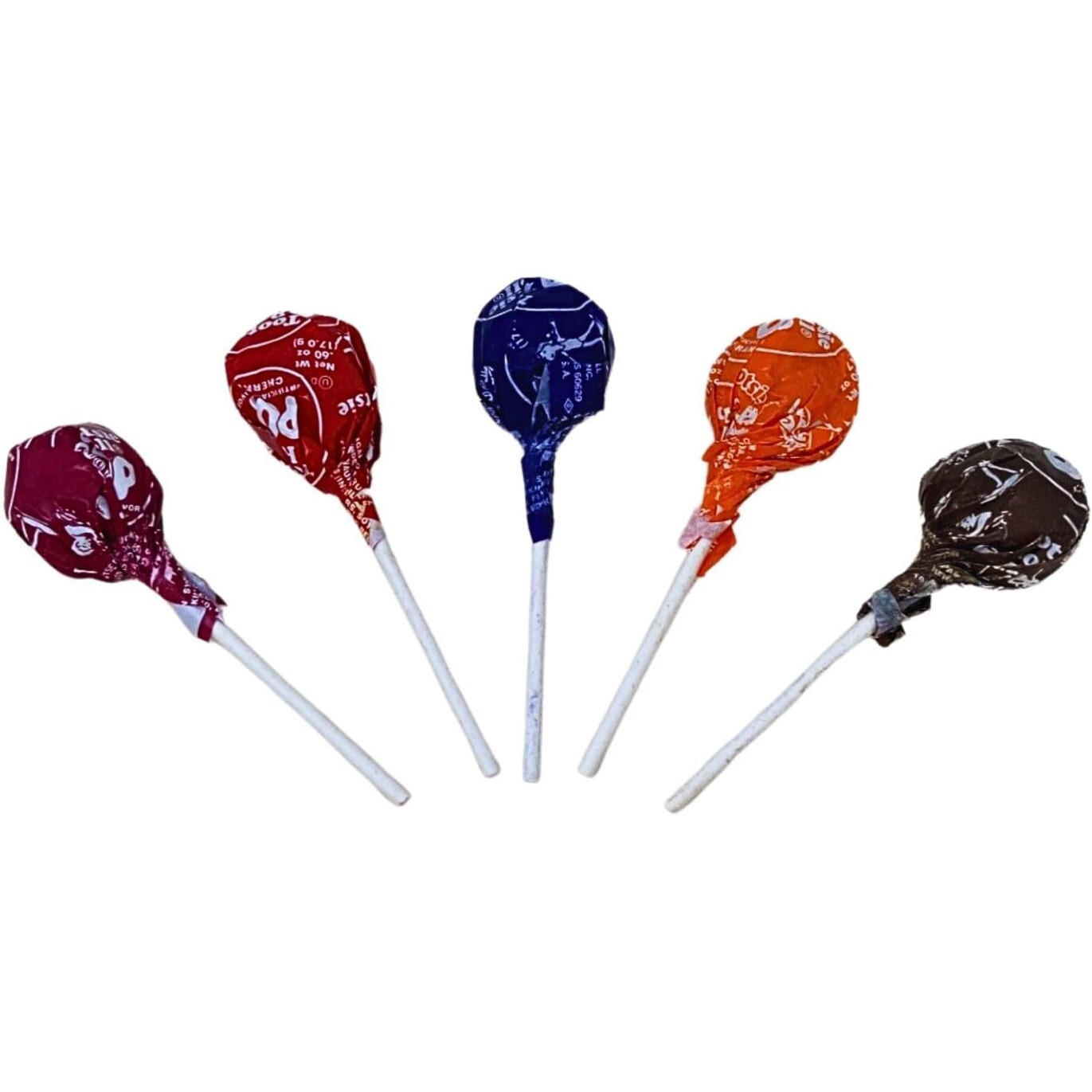 Assorted Fruit Flavored Tootsie Pops 3.5-Lbs- Five Classic Flavors Bulk Pack Of America's Favorite Lollipops - Individually Wrapped (56-Oz)
