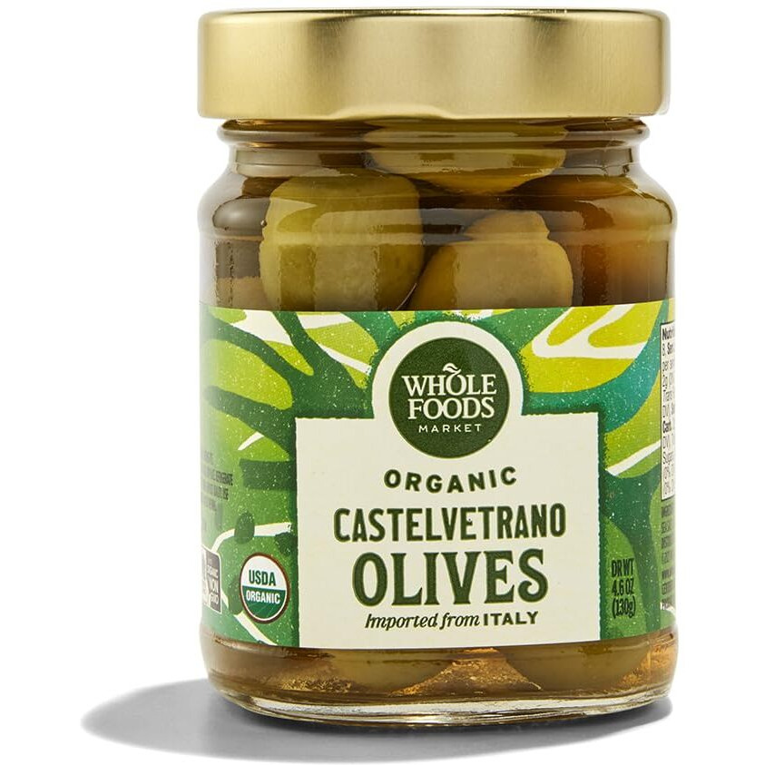 Whole Foods Market, Organic Castelvetrano Olives, 4.6 Oz