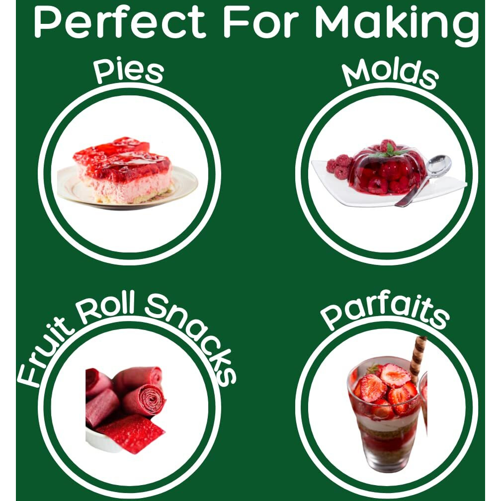 Simple Mixes Natural Gelatin Variety Pack, 3 Each Strawberry & Cherry, Healthy, Lactose, Fat & Gluten Free, Kosher, 3.1 Oz Per Package, 6 Count