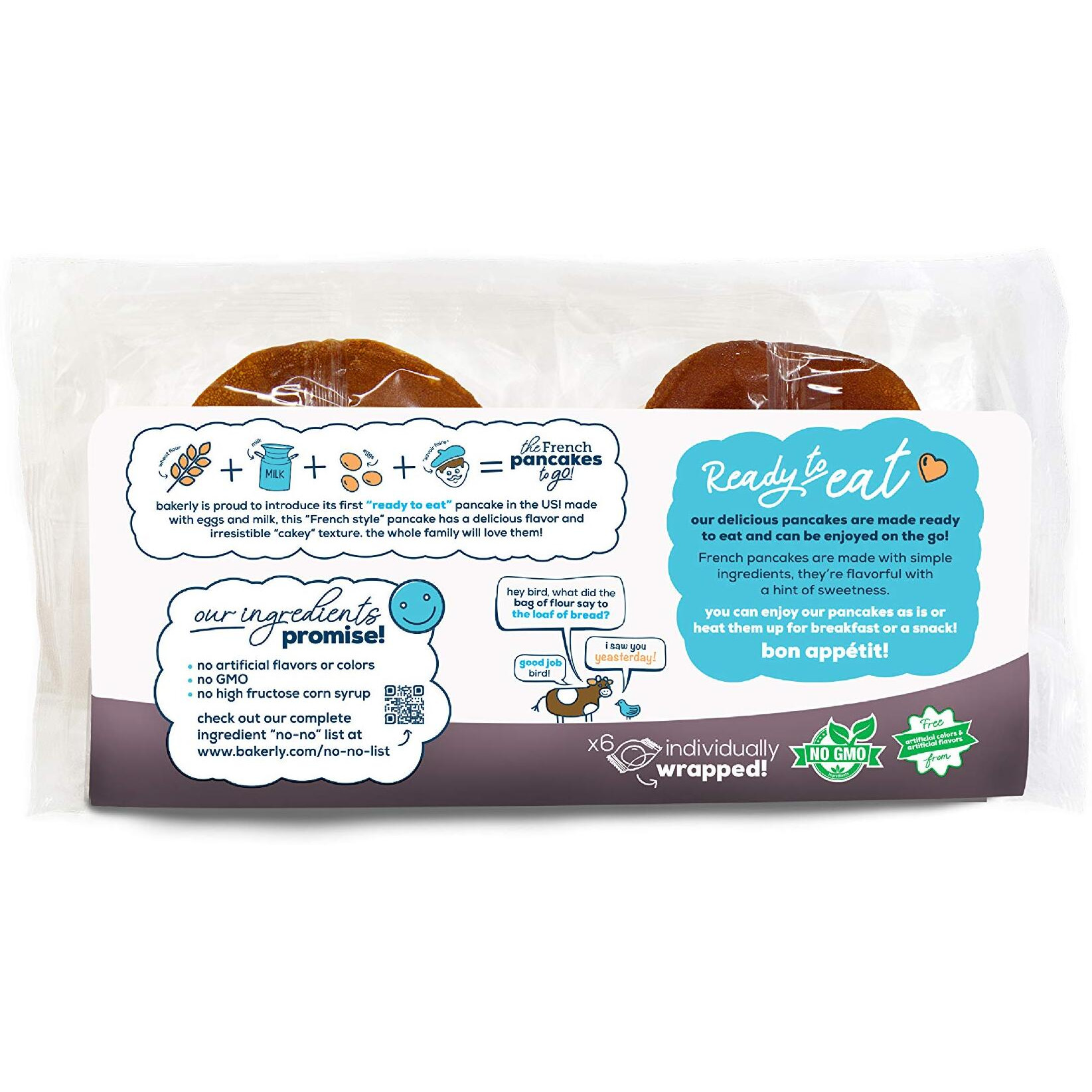 Bakerly Non Gmo French Pancakes To Go (2-Pack)