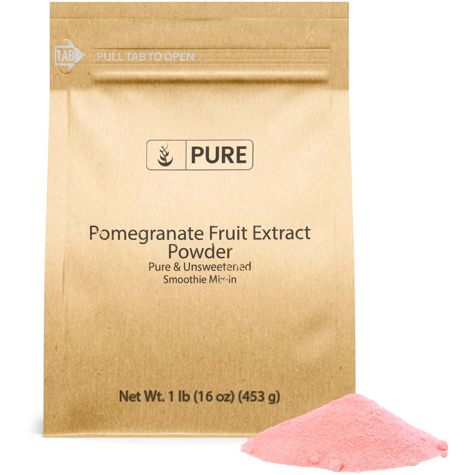 Pure Original Ingredients Pomegranate Fruit Extract Powder (1 Lb) Always Pure, Unsweetened, Smoothie Mix-In