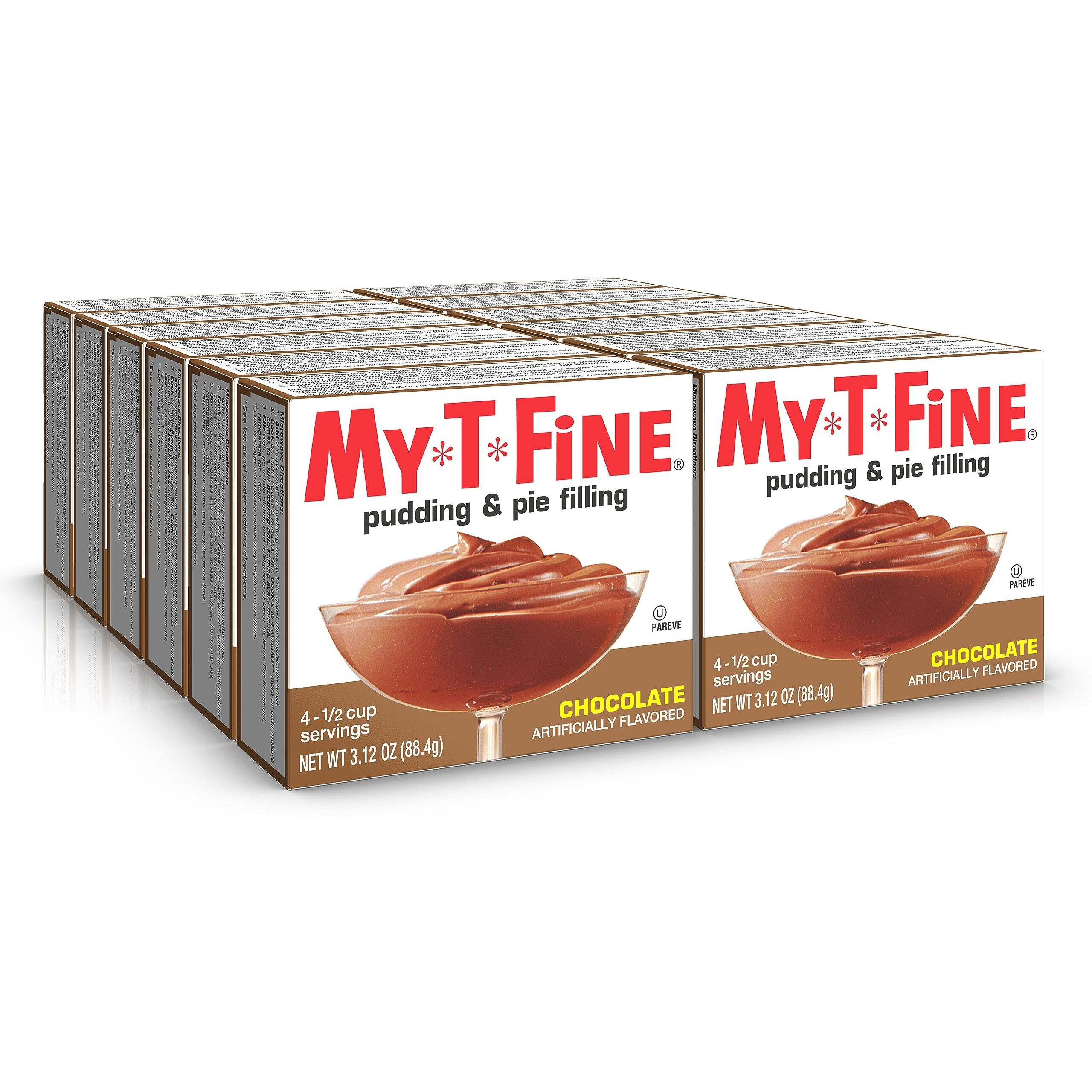 My T Fine Pudding, Chocolate, 3.125-Ounce (Pack Of 12)