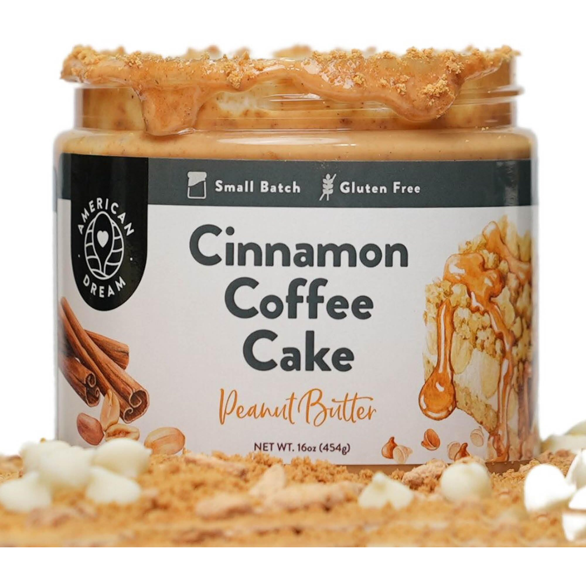 American Dream Nut Butter - Gluten-Free Cinnamon Coffee Cake Peanut Butter