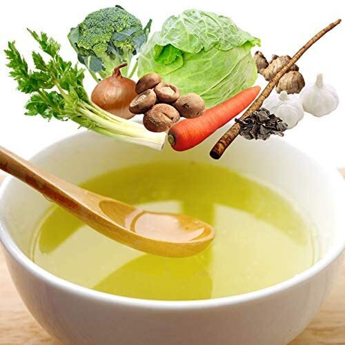 Kinjirushi Umami Veggie Broth Soup Packet Dashi Stock 2.47Oz, (7G  10Pcs) Miso Soup, Kombu, Ramen, Udon Noodles, Seasoning Packet, No Msg Seasoning, Gluten Free Vegetable, Dashi Broth, Vegan Soup Base, Instand Dashi, Shiitake, Natural Soup