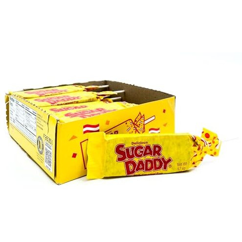 Sugar Daddy Milk Caramel Pop, 1.7-Ounce Pops (Pack Of 24)