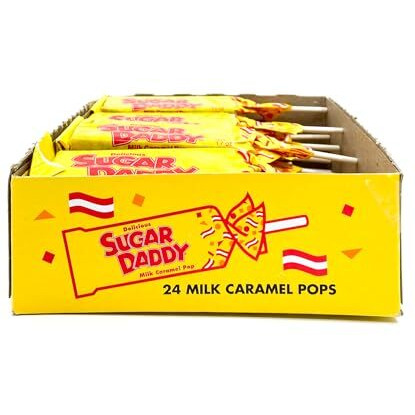 Sugar Daddy Milk Caramel Pop, 1.7-Ounce Pops (Pack Of 24)