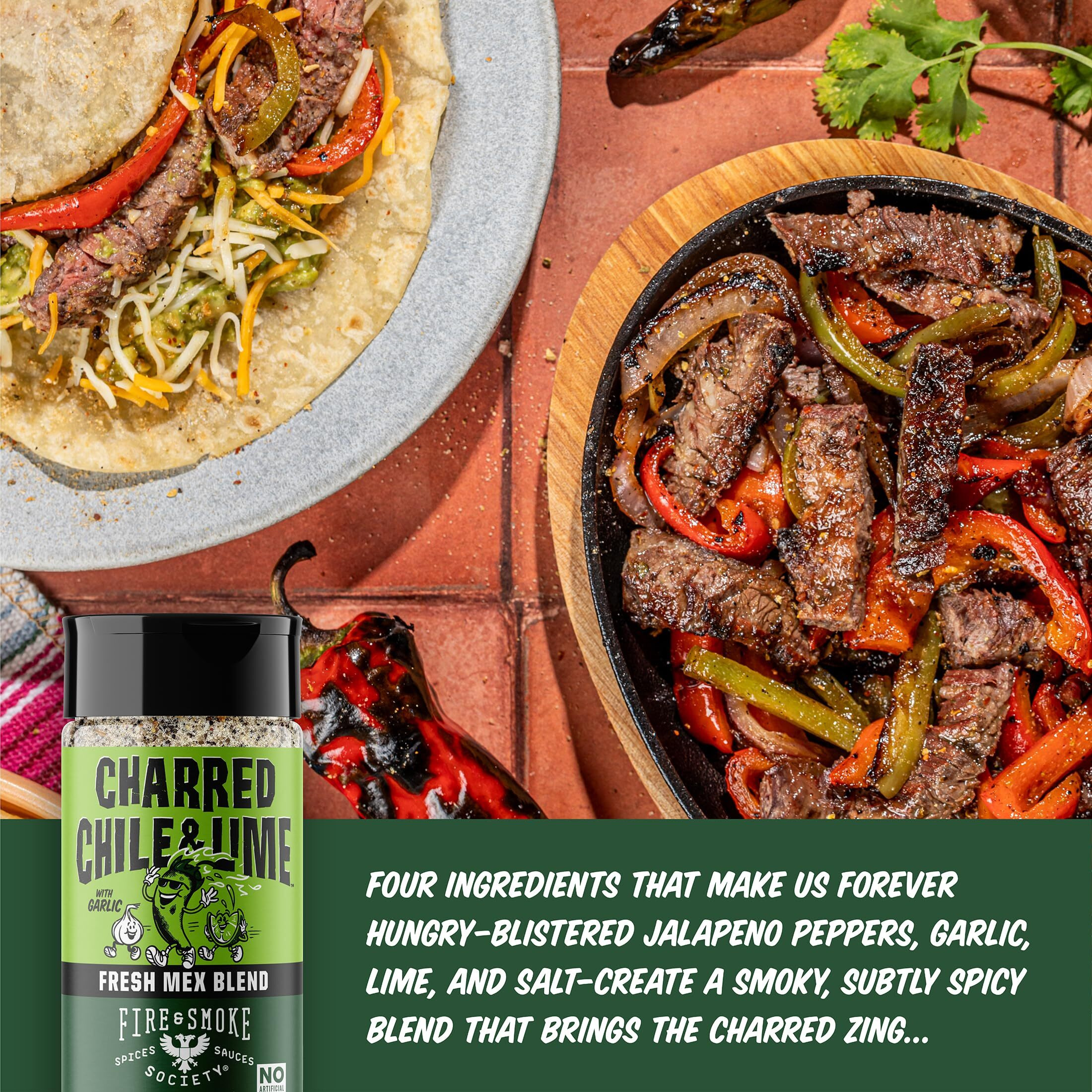 Fire & Smoke Society Mediterranean Seasoning Variety Pack | Bbq Rubs For Smoking And Bbq Seasonings For Grilling | Gifts For Dad, Men Gifts | Large Spices Set (4-Pack)