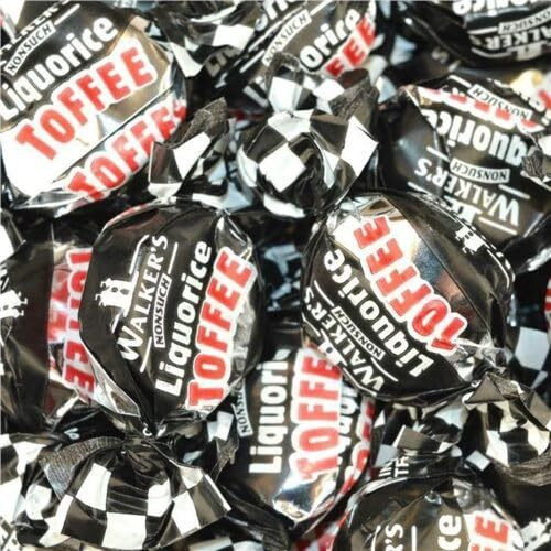 Walkers' Nonsuch Liquorice Toffees | With Condensed Milk & Black Treacle | Imported From The Uk | Traditional British Candy | Old Fashioned Licorice Toffee | 5.29 Oz (Pack Of 2)