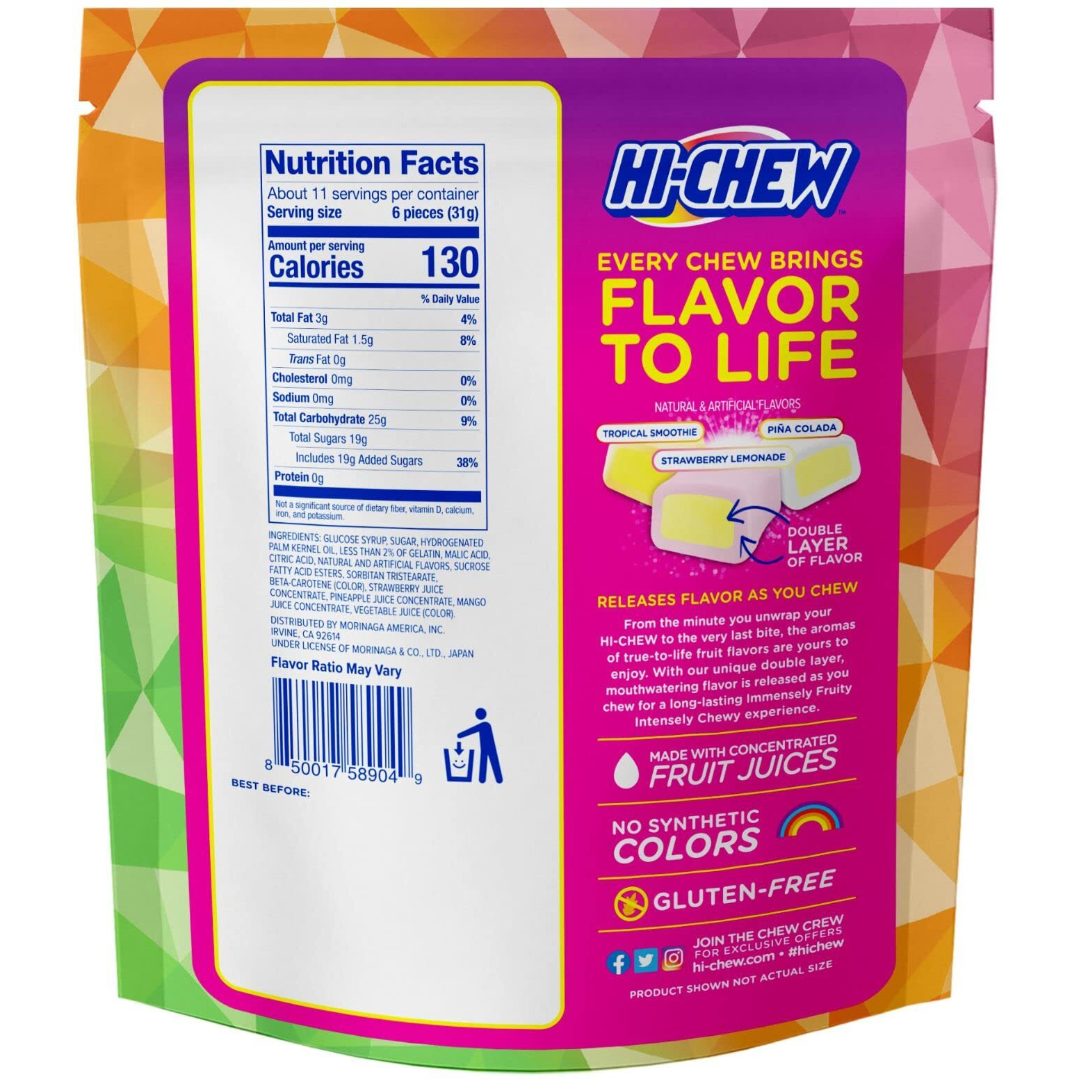 Hi-Chew Fruit Combos Stand Up Bag 11.65Oz