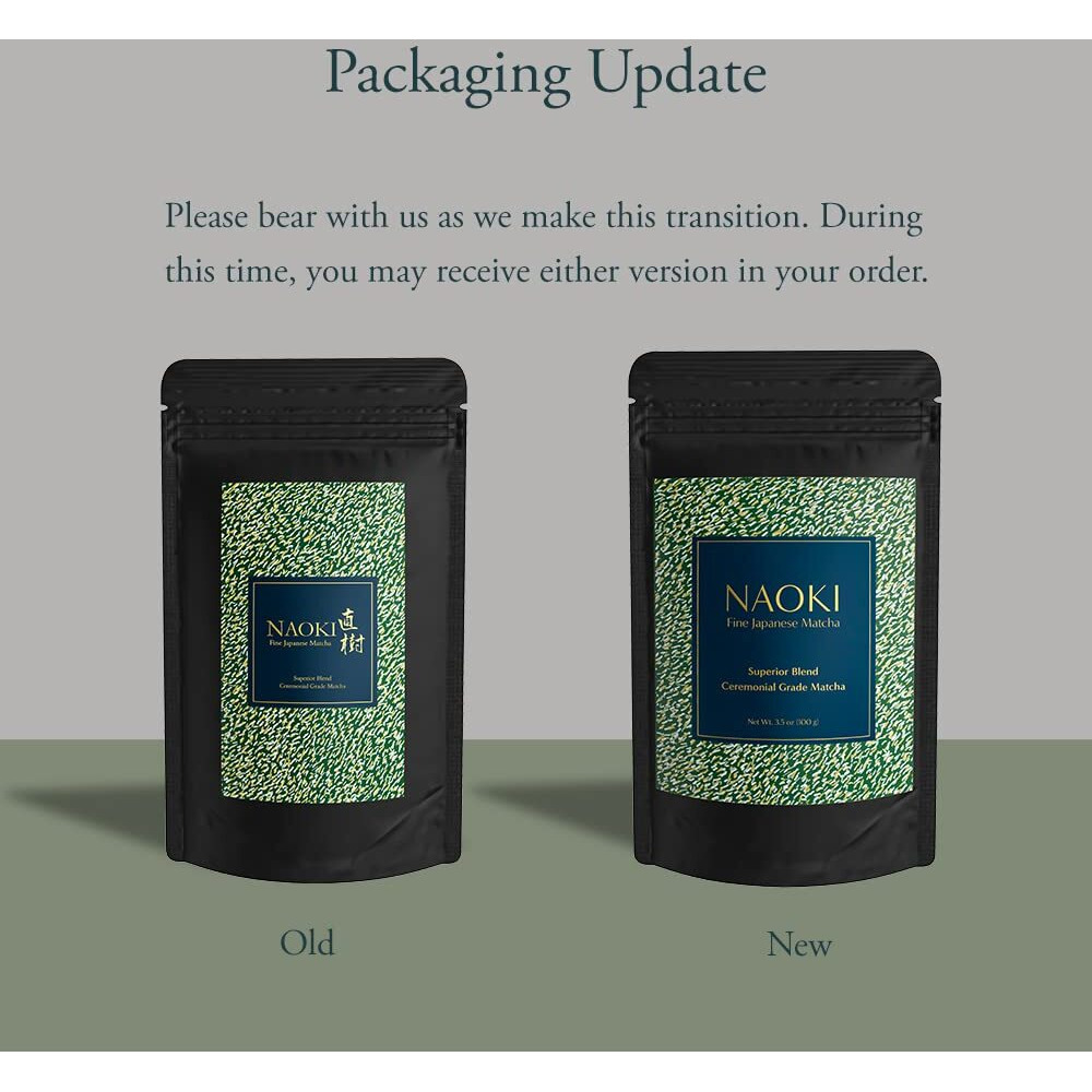 Naoki Matcha Superior Ceremonial Blend - Authentic Japanese First Harvest Ceremonial Grade Matcha Green Tea Powder From Uji, Kyoto (100G / 3.5Oz)