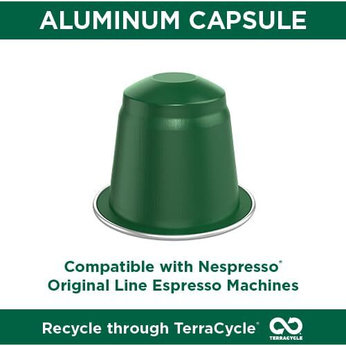 Cafe La Llave Espresso Capsules, 80-Count Aluminum Recyclable Pods, Intensity 11, Compatible With Original Nespresso Machines