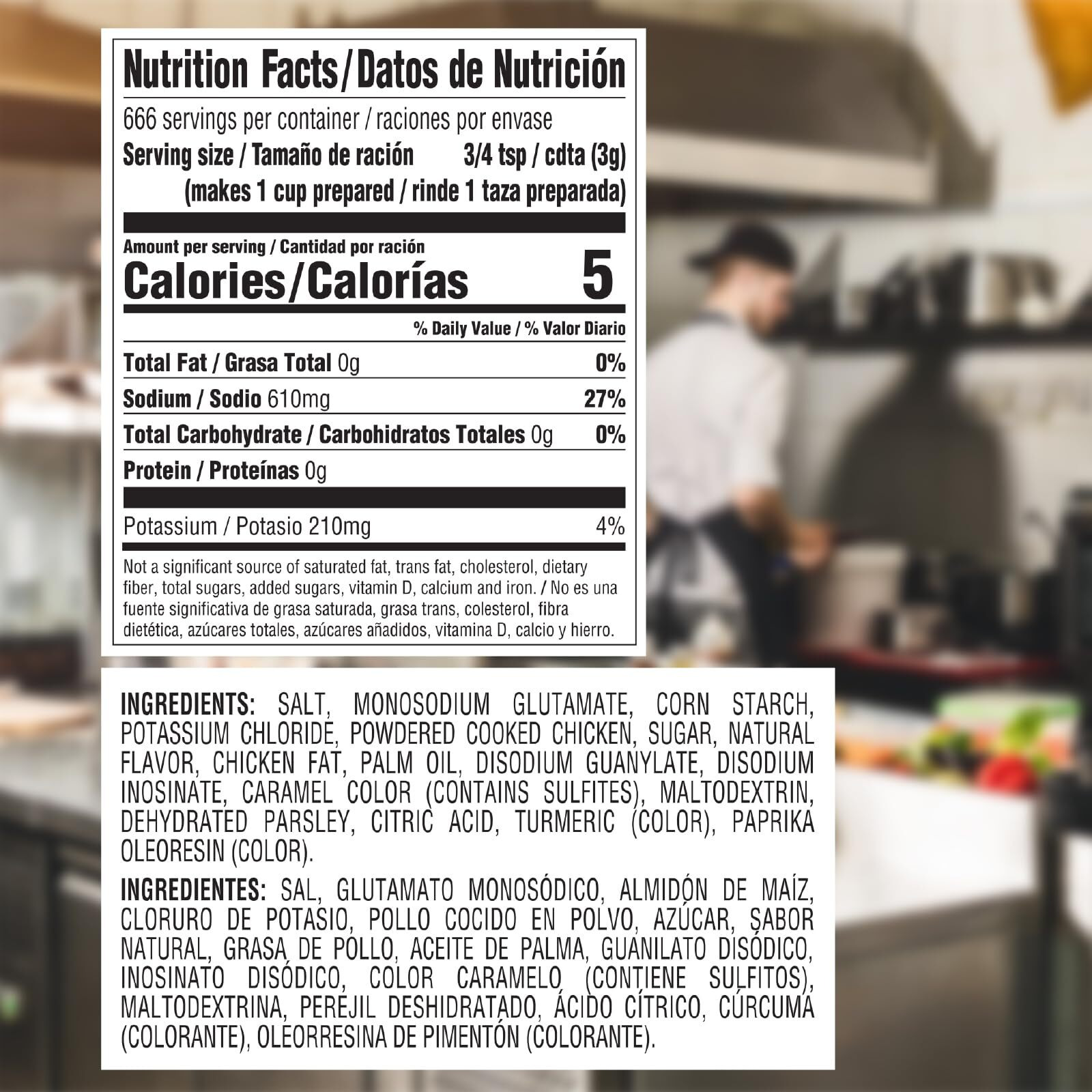 Knorr Professional Caldo De Pollo, Chicken Bouillon With Chicken Flavor Granulated Base, Bouillon As A Base, Marinade, Flavor Enhancer, Shelf Stable Convenience, 0G Trans Fat, 4.4 Lbs, Pack Of 4
