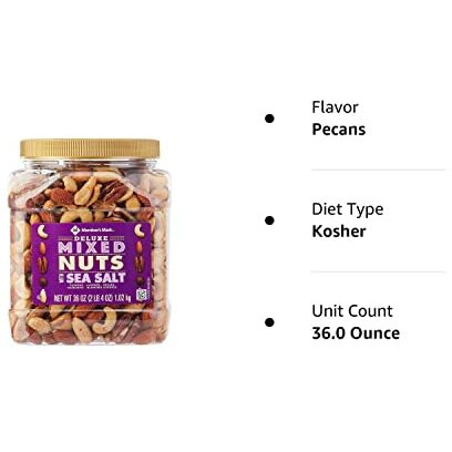 Member's Mark Deluxe Roasted Mixed Nuts With Sea Salt (34 Oz.)