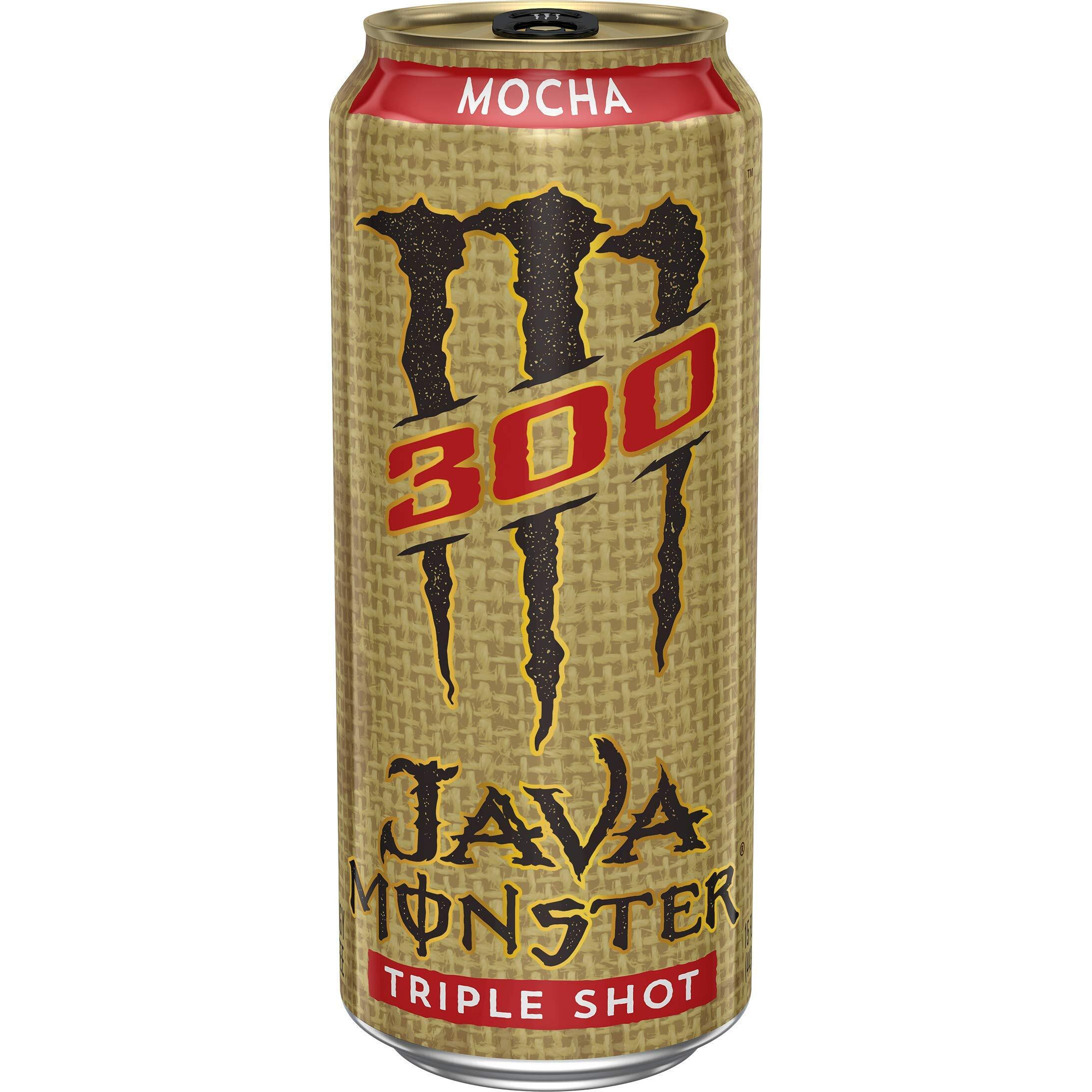 Monster Energy Java 300 Triple Shot Robust Coffee + Cream,15 Fl Oz (Pack Of 12)