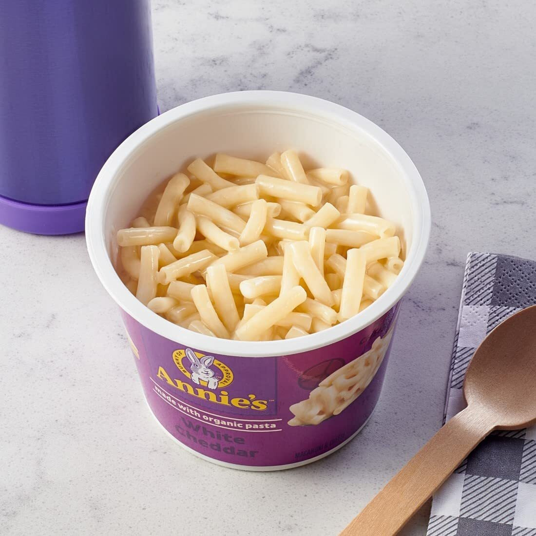 Annie's White Cheddar Microwave Mac & Cheese With Organic Pasta, 8 Ct, 2.01 Oz Cups