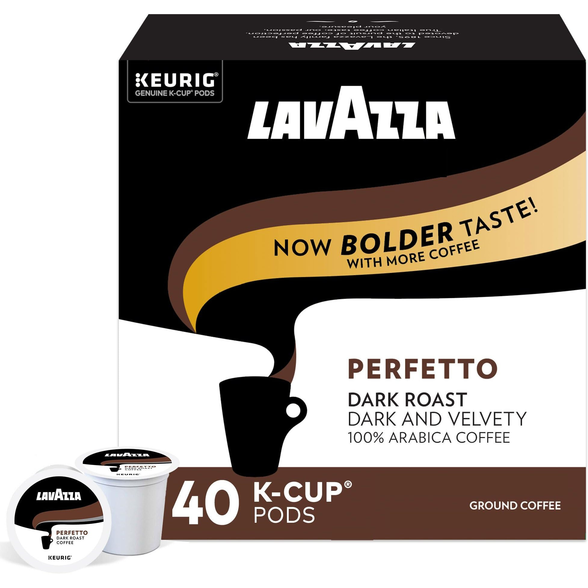 Lavazza Perfetto Single-Serve Coffee K-Cups For Keurig Brewer 40 Count (Pack Of 1)(Packaging May Vary)