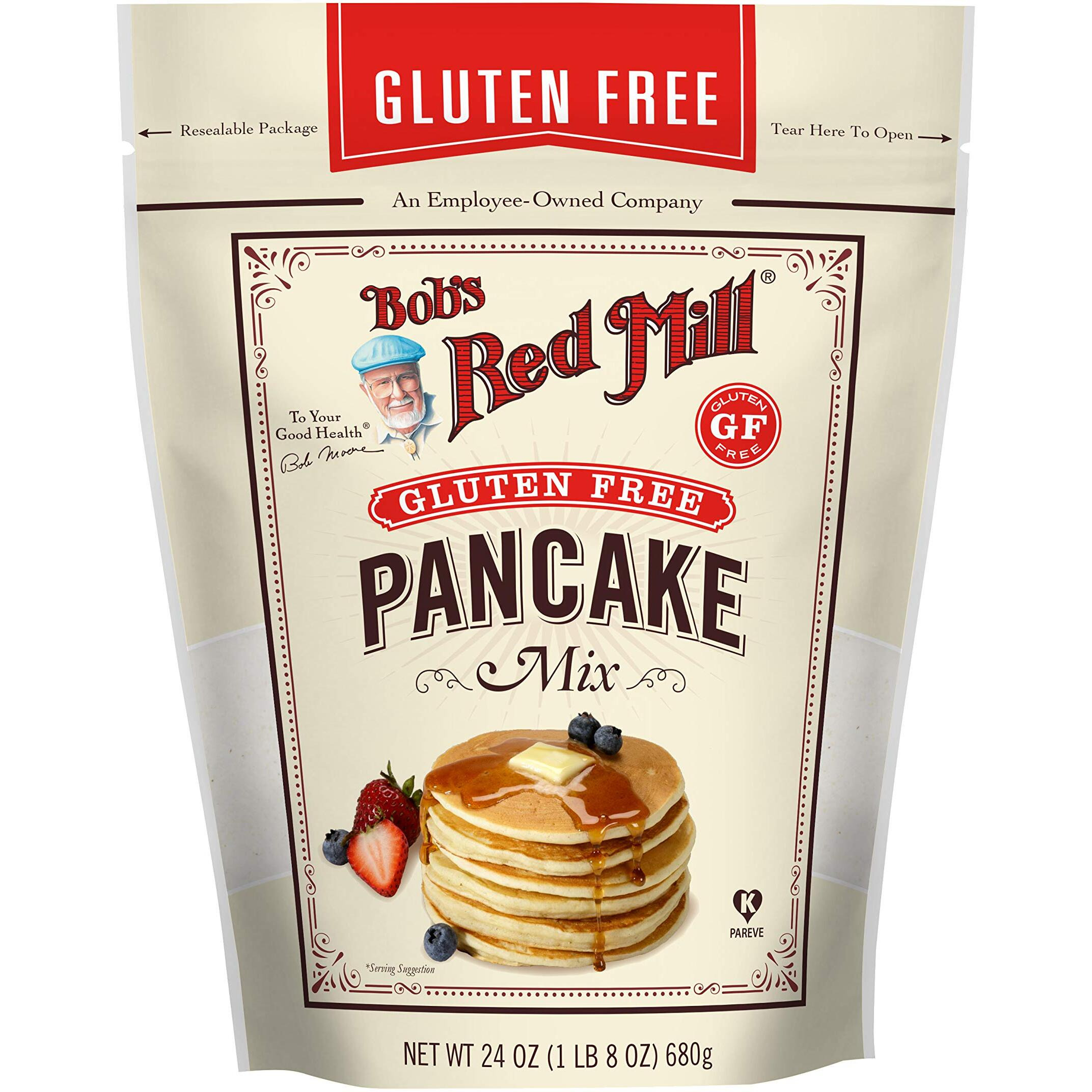 Bobs Red Mill Gluten Free Pancake & Waffle Mix, 1.5 Pound (Pack Of 4) - Whole Grain, Makes 34 Pancakes Per Bag