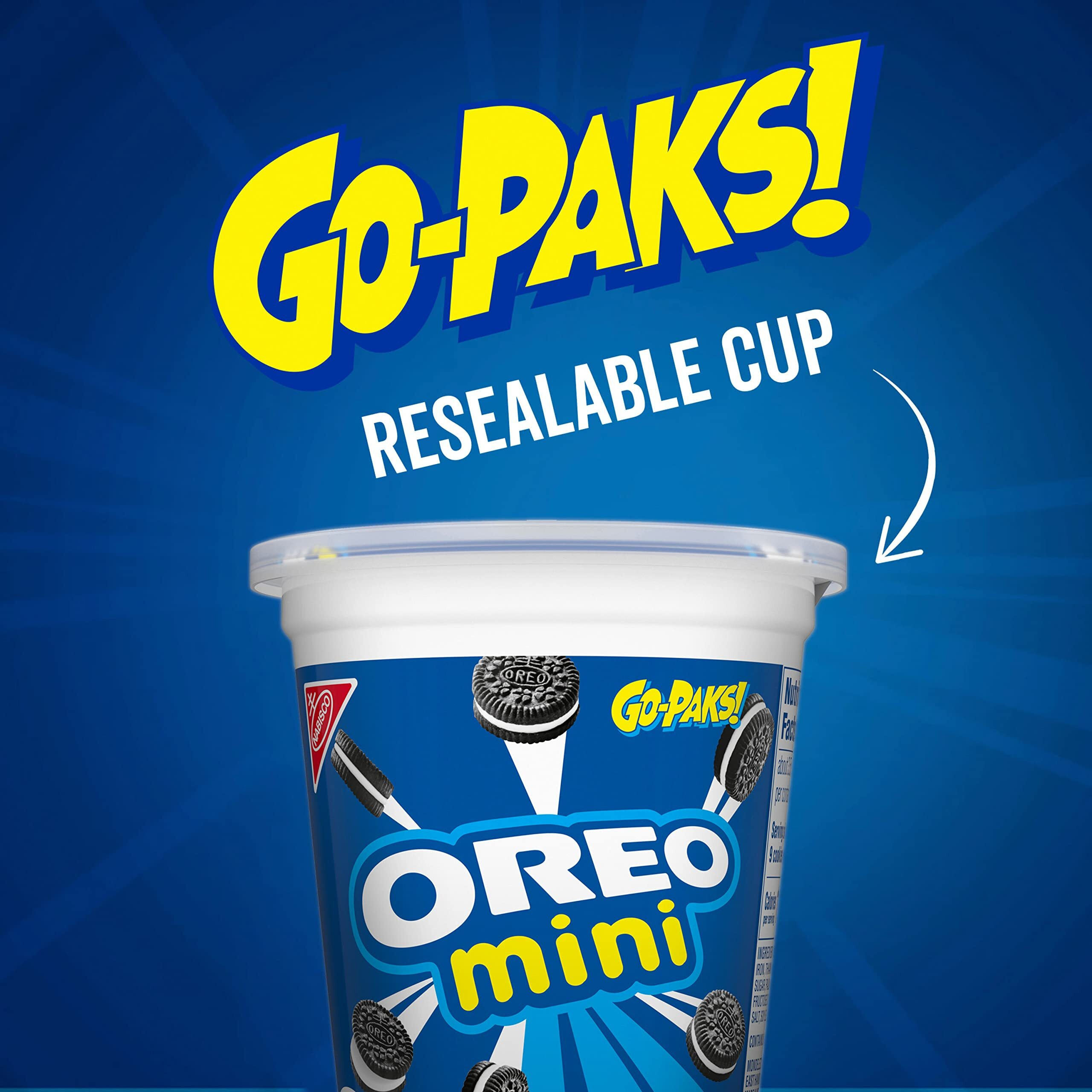 Oreo Mini Chocolate Sandwich Cookies, Go-Paks, 12 - 3.5 Oz Cups