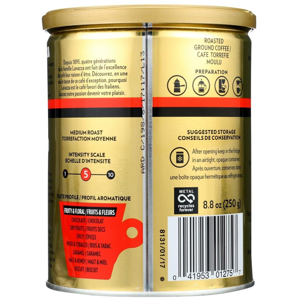 Espresso 100 Percent Arabica Qualita Oro (Lavazza), Case 12X250G