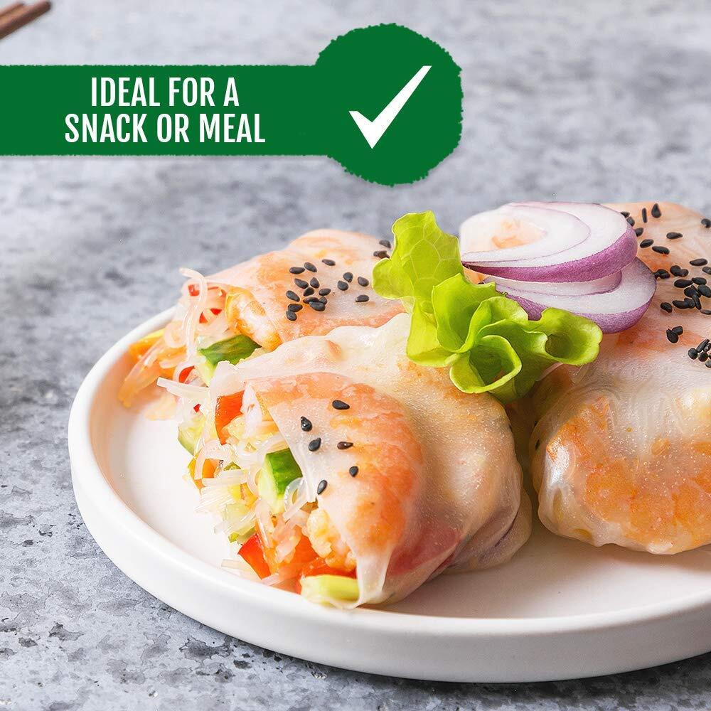Best Of Thailand [Round] White Rice Paper Wraps 3 Pack | Perfect For Fresh Spring Rolls & Dumplings | Non-Gmo, Gluten-Free, Vegan & Paleo | Kosher For Passover Kitniyot