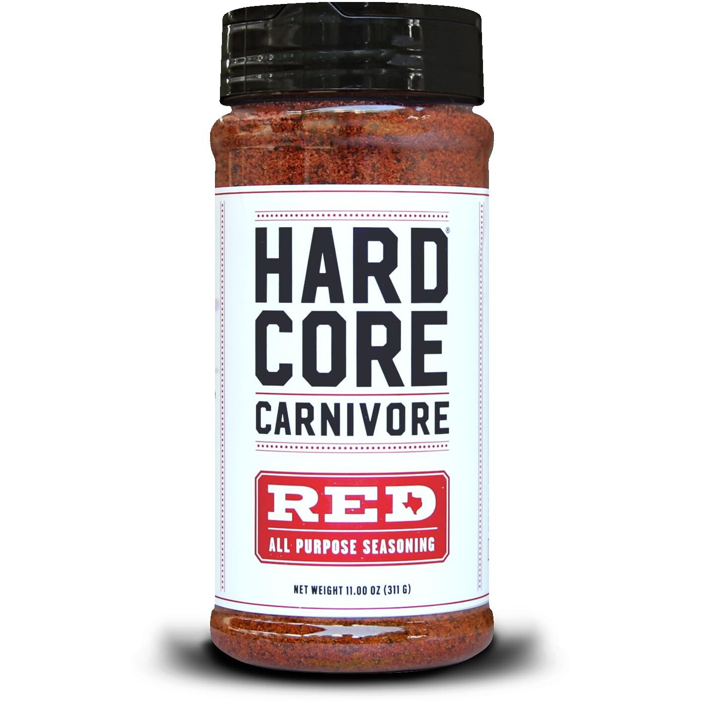 Hardcore Carnivore Red All Purpose Seasoning For Pork, Chicken, Bbq (Large Shaker)