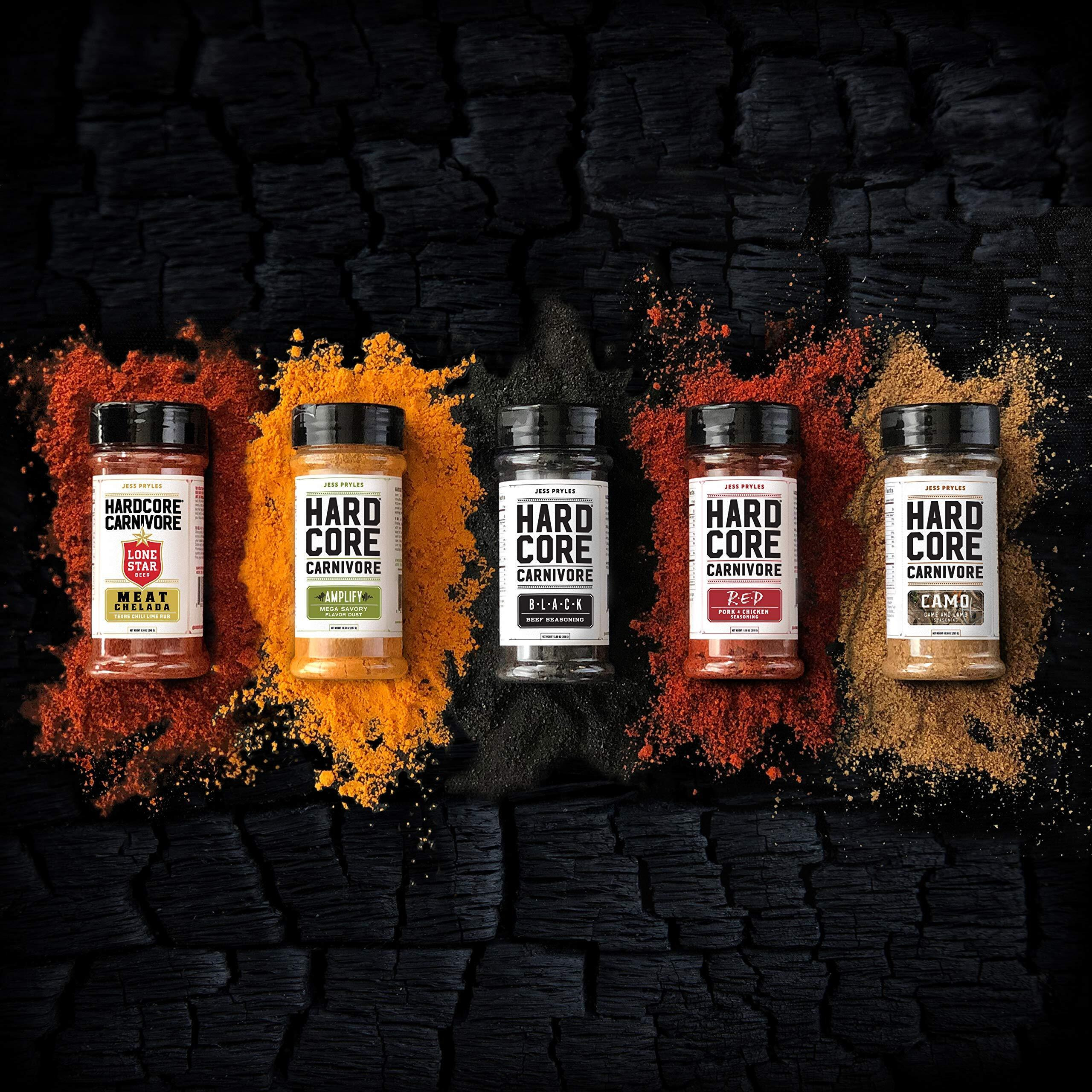 Hardcore Carnivore Red All Purpose Seasoning For Pork, Chicken, Bbq (Large Shaker)