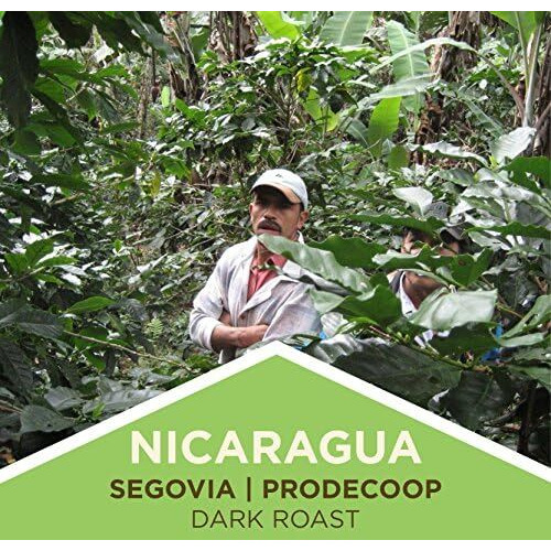 Tiny Footprint Coffee - Fair Trade Organic Nicaragua Segovia Dark Roast |Whole Bean Coffee | Usda Organic | Fair Trade Certified | Carbon Negative | 16 Ounce