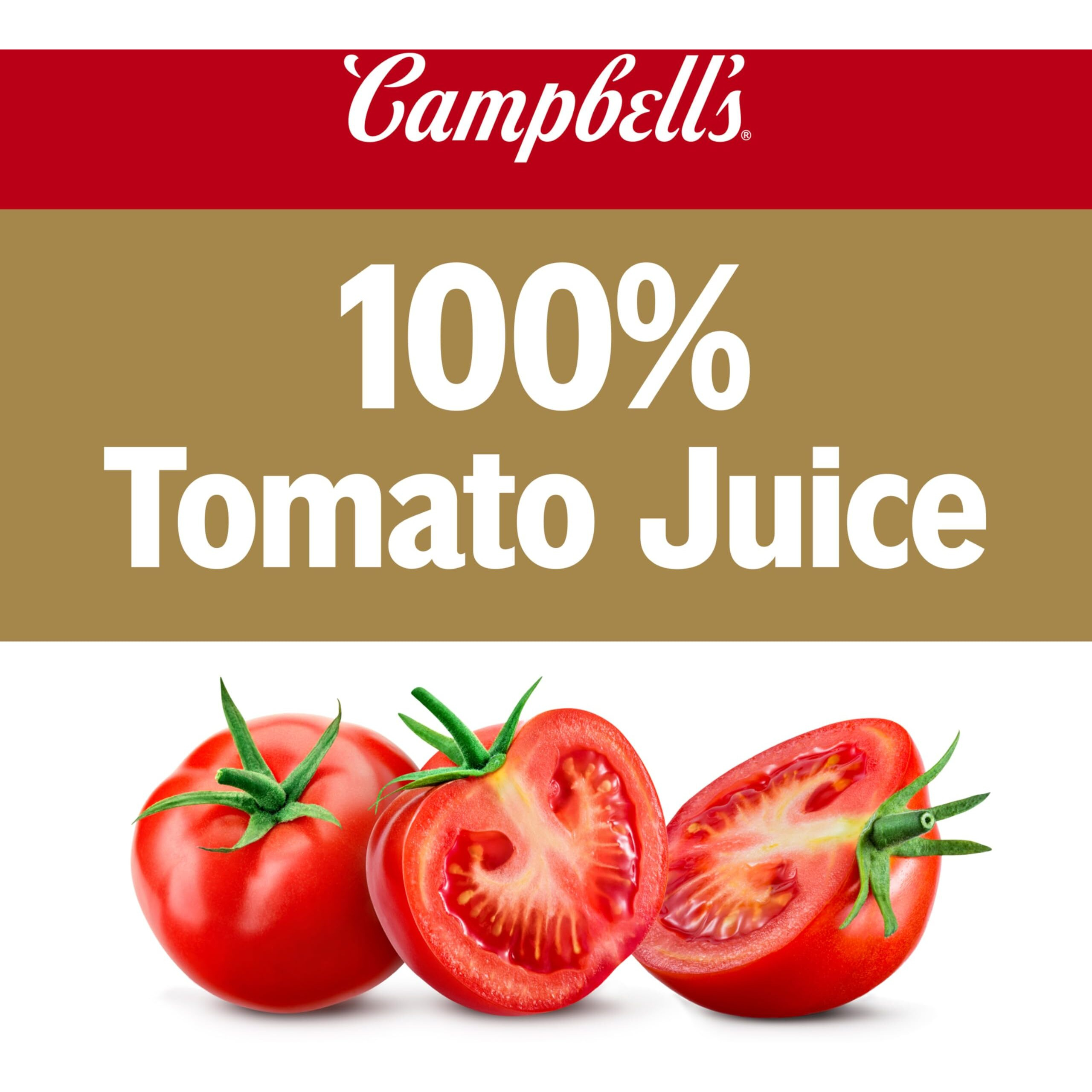 Campbell's 100% Tomato Juice, 11.5 Fl Oz Can (24 Pack)