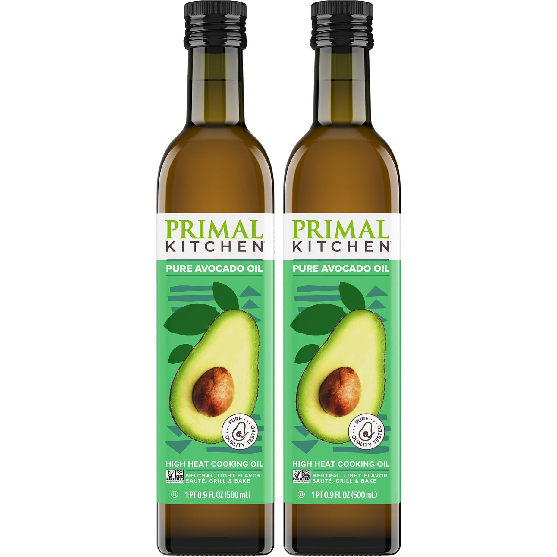 Primal Kitchen Avocado Oil, Whole30 Approved, Certified Paleo, And Keto Certified, 16.9 Fluid Ounces, Pack Of 2