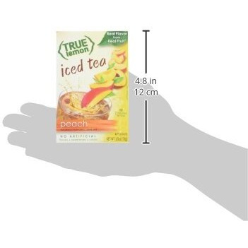 Peach Iced Tea Mix By True Lemon | Instant Powdered Drink Packets That Quench Your Thirst, Kit Includes 4 Boxes Of Mouth Watering True Citrus Peach (Iced Tea) 6 Count (Pack Of 4)