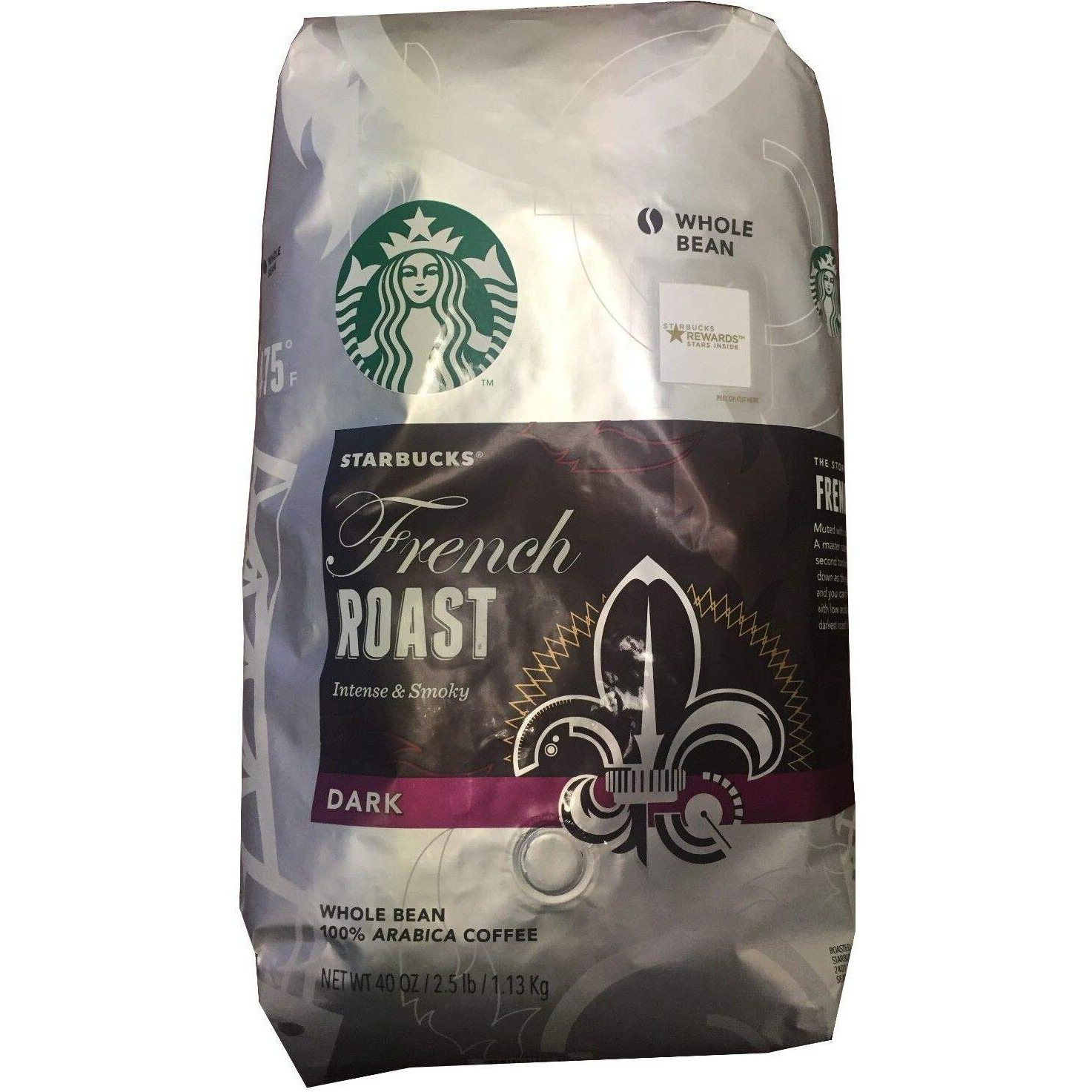 Starbucks Roasted Coffee Bean (French) - Pack Of 3 (40 Oz. X 3)