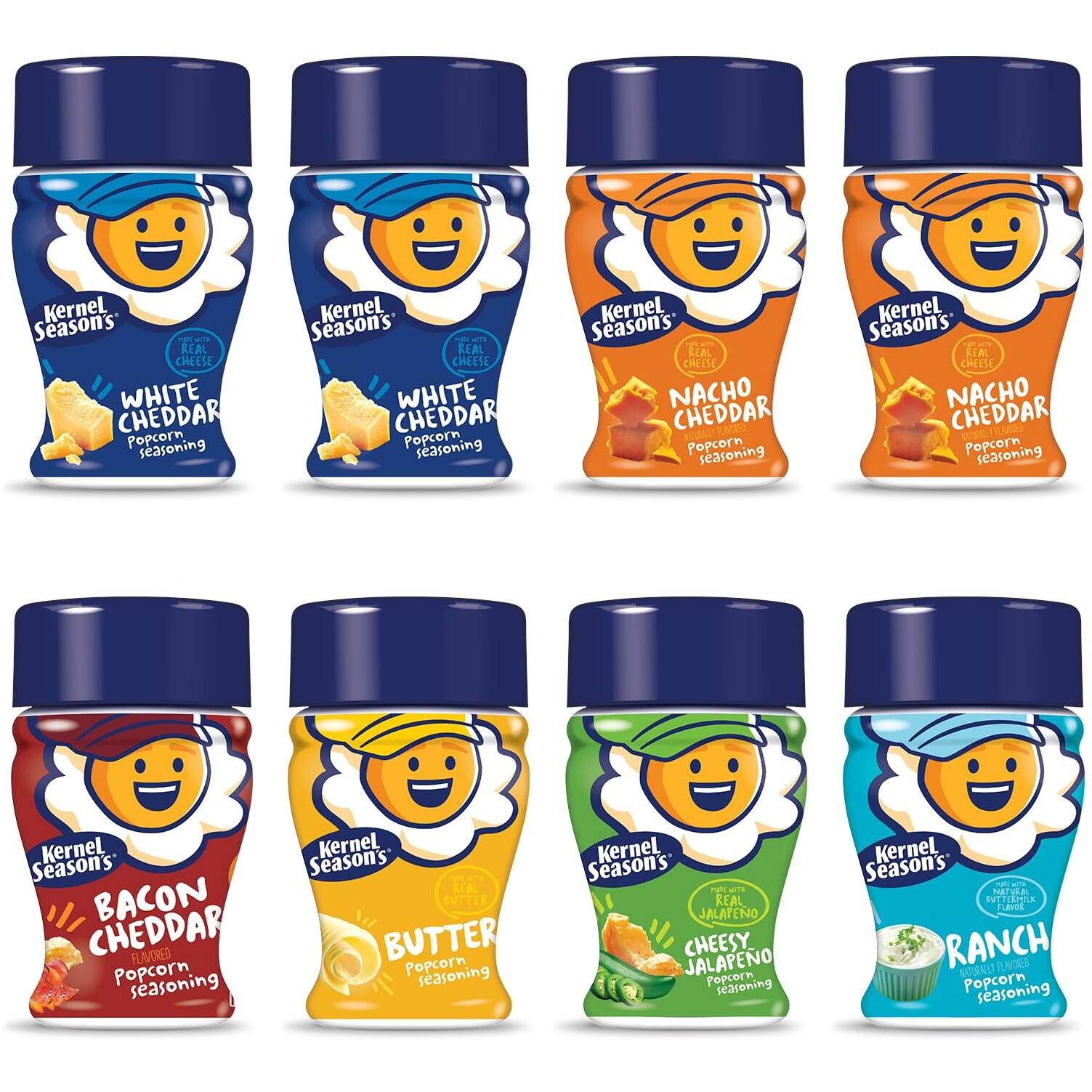 Kernel Season's Mini Savory Popcorn Seasoning Variety Pack, 0.9 Ounce (Pack Of 8)