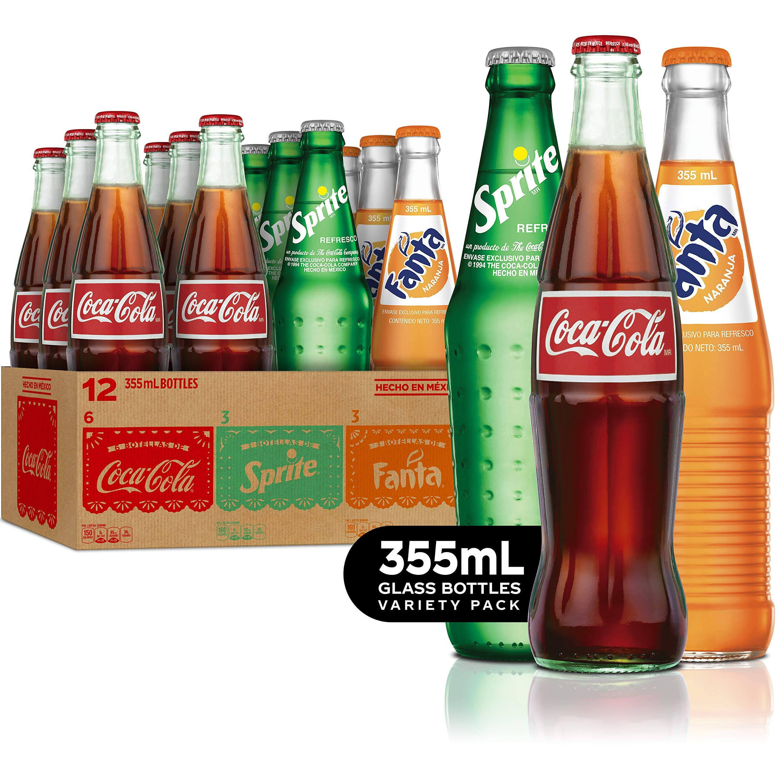 Mexican Coke Fiesta Pack, 12 Fl Oz Glass Bottles, 12 Pack