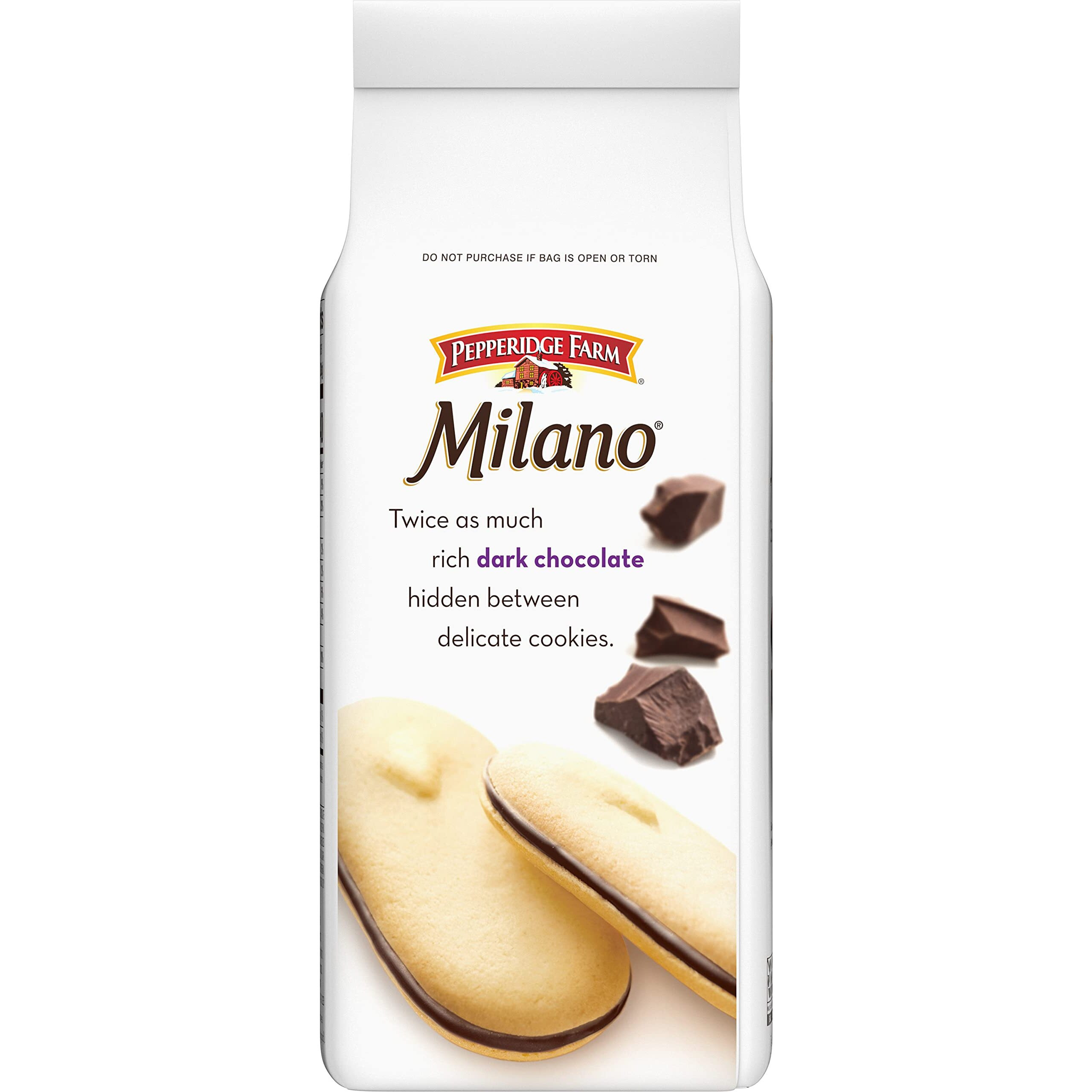 Pepperidge Farm Milano Double Dark Chocolate Cookies, 7.5 Oz. Bag