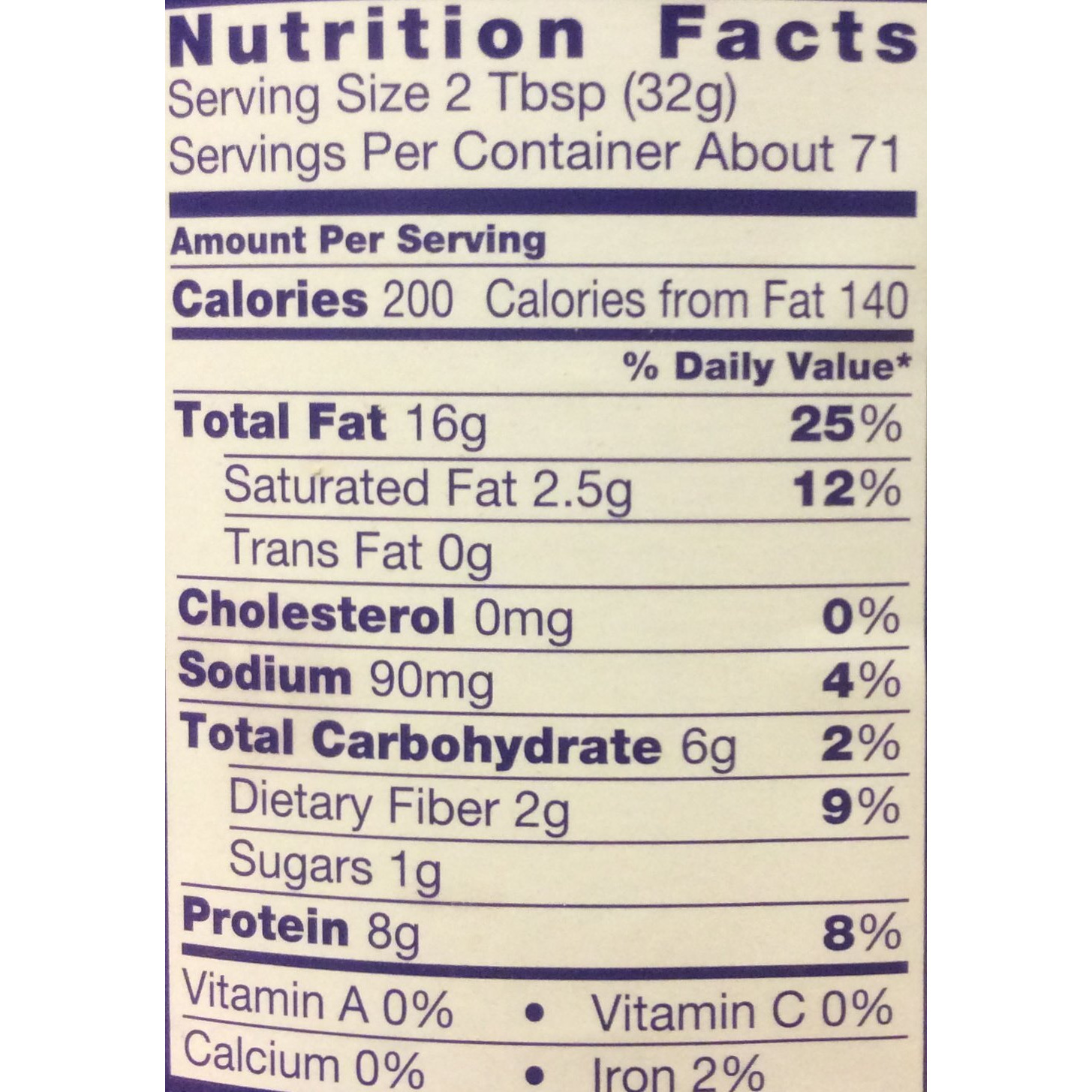 Adams 100% Natural Crunchy Peanut Butter 80Oz (Single)
