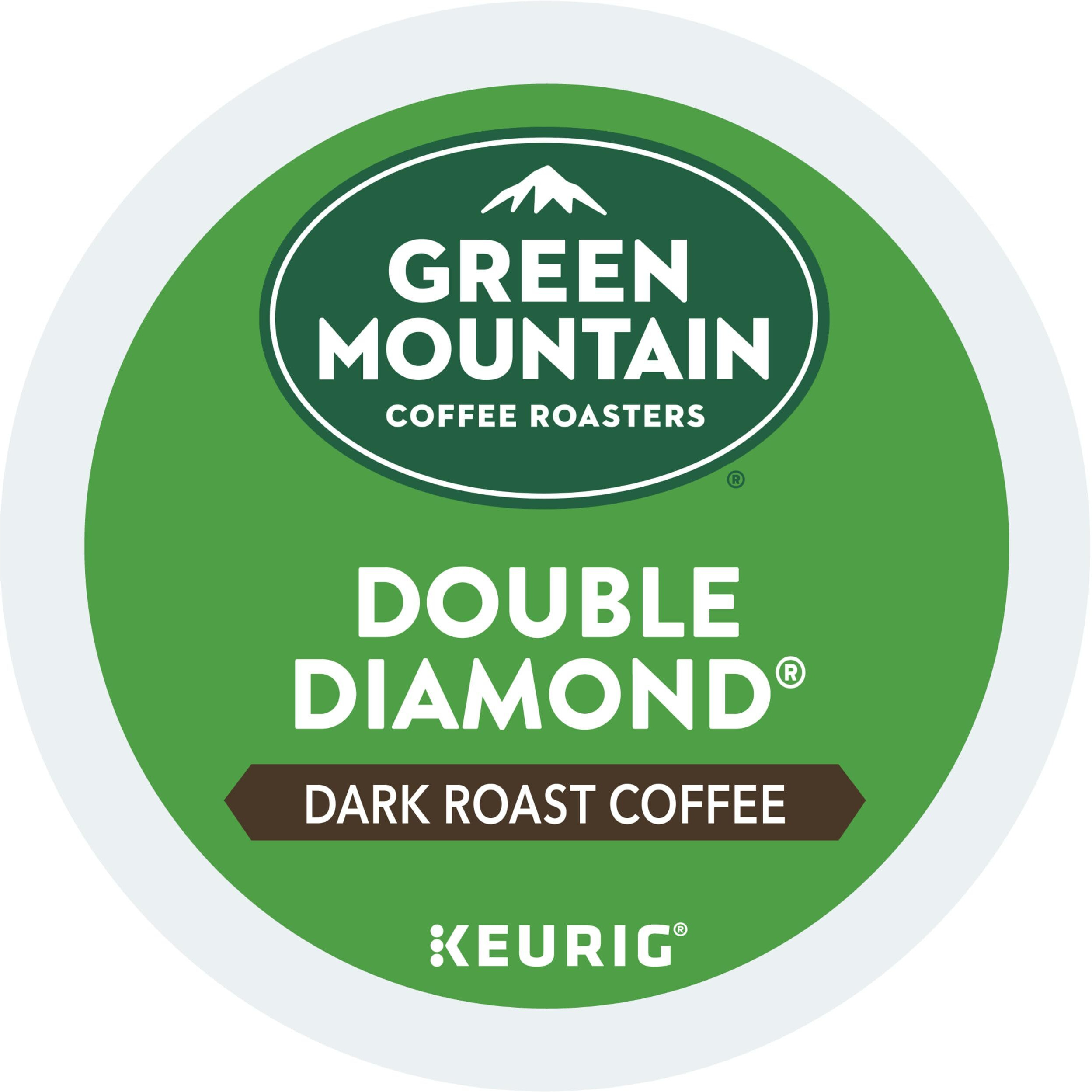 Green Mountain Coffee Roasters Double Diamond Keurig Single-Serve K-Cup Pods, Dark Roast Coffee, 72 Count (6 Packs Of 12)