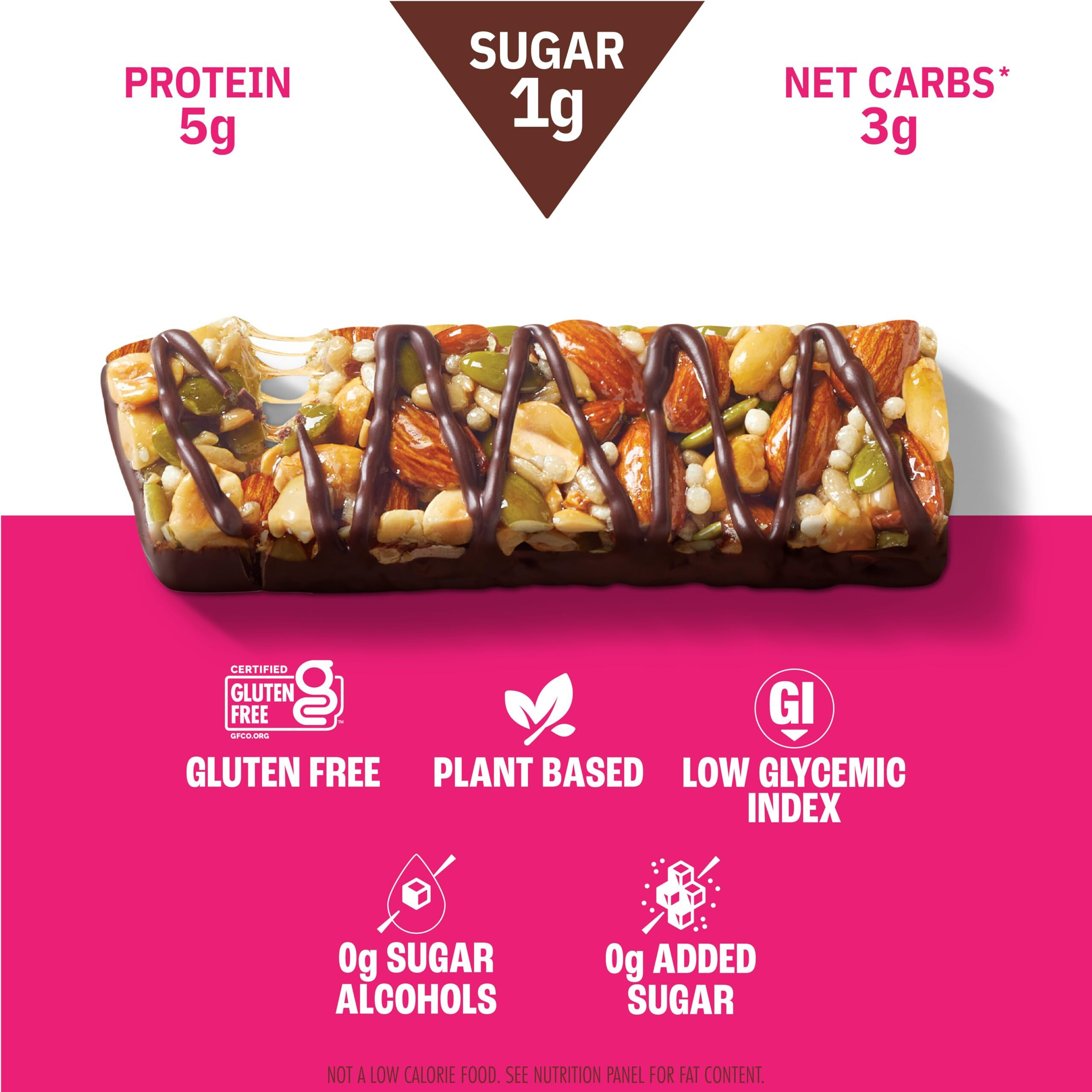 Munk Pack Keto Snack Bars, Sea Salt Dark Chocolate - Healthy Low Carb Nut Bar With 5G Protein, 1G Sugar With Allulose - Gluten Free & Low Glycemic - 12 Count