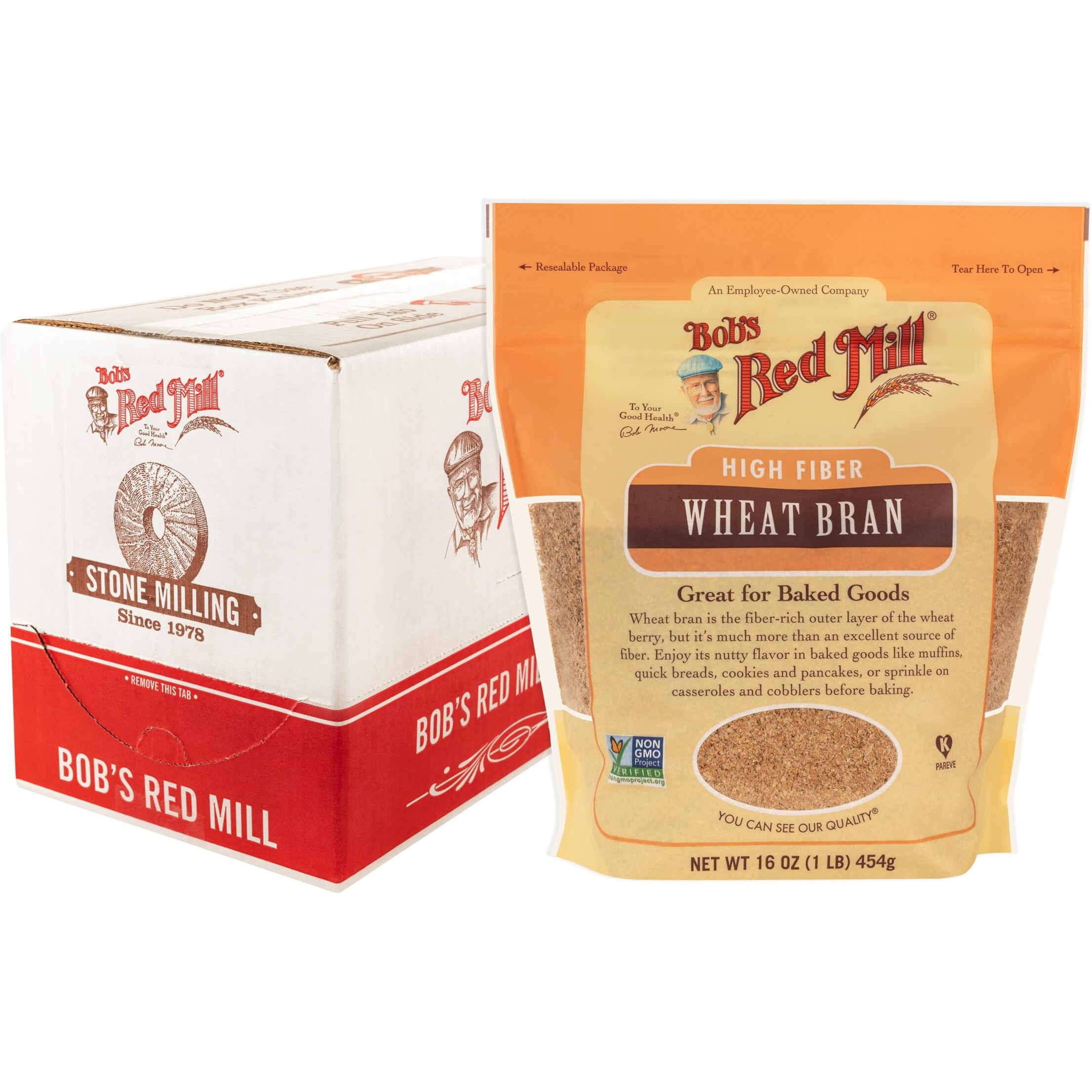 Bob's Red Mill Wheat Bran, 16-Ounce (Pack Of 4)
