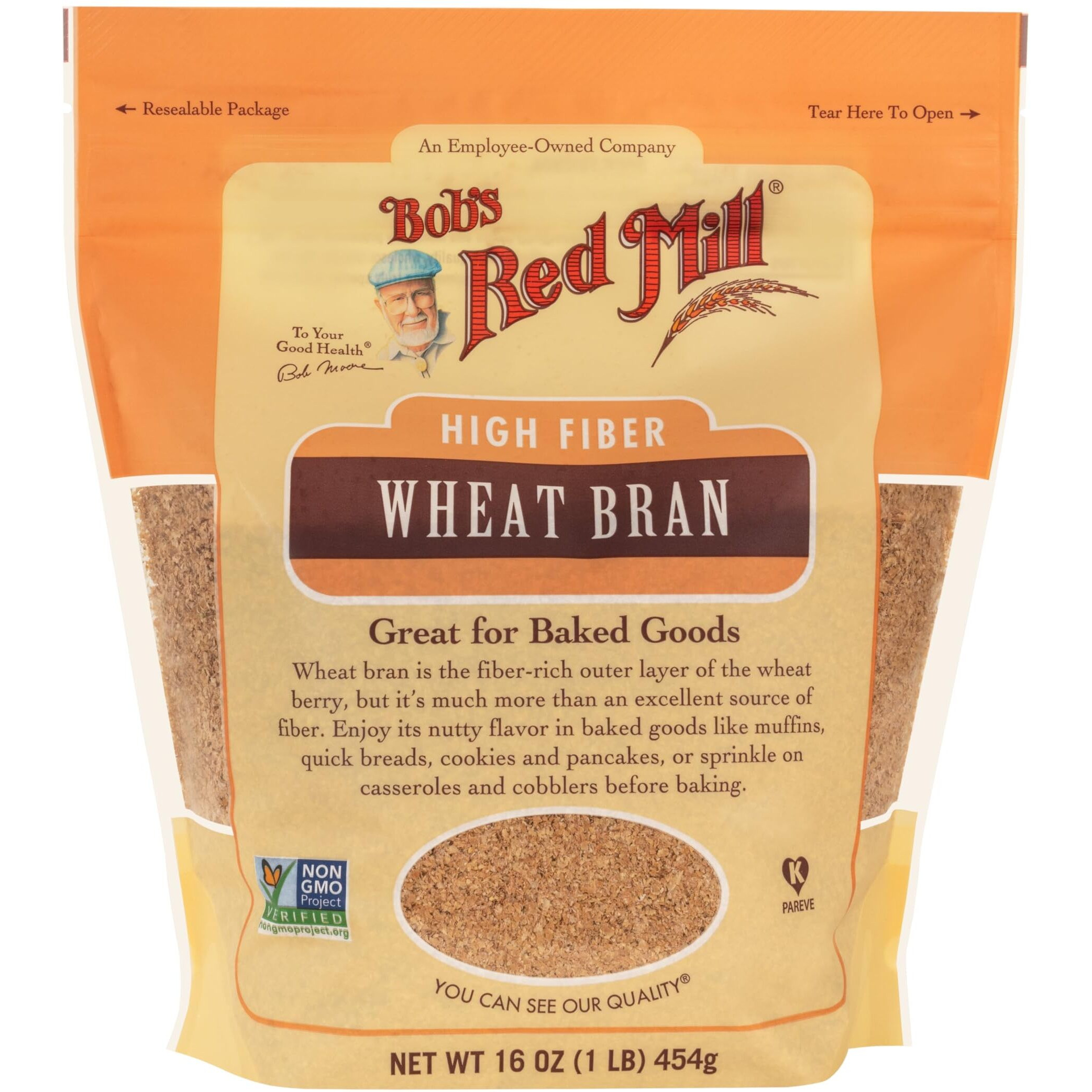 Bob's Red Mill Wheat Bran, 16-Ounce (Pack Of 4)