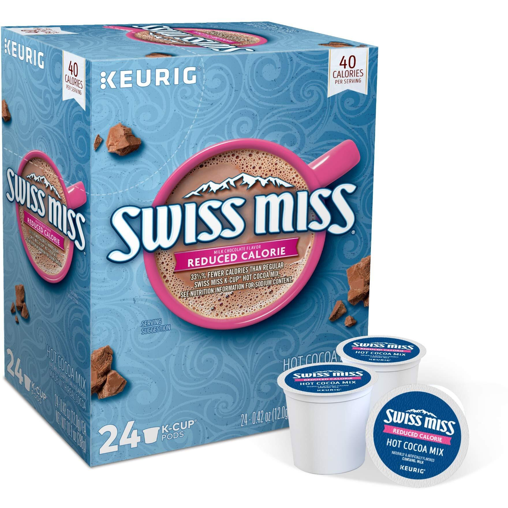 Swiss Miss Sensible Sweets Light Hot Cocoa Keurig Single-Serve K-Cup Pods, 24 Count