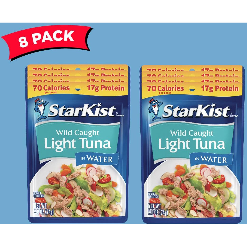 Starkist Chunk Light Tuna In Water - 2.6 Oz Pouch (Pack Of 8)