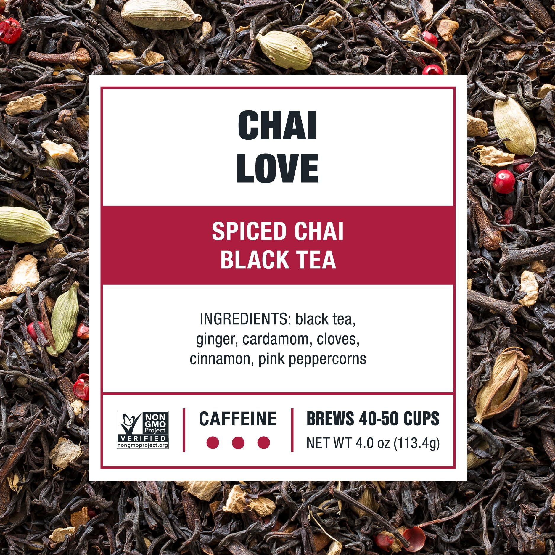 Tiesta Tea - Chai Love Tea | Spiced Chai Black Tea | Premium Loose Leaf Tea Blend | High Caffeinated Black Tea | Make Hot Or Iced Tea & Brews Up To 50 Cups - 4 Ounce Refillable Tin