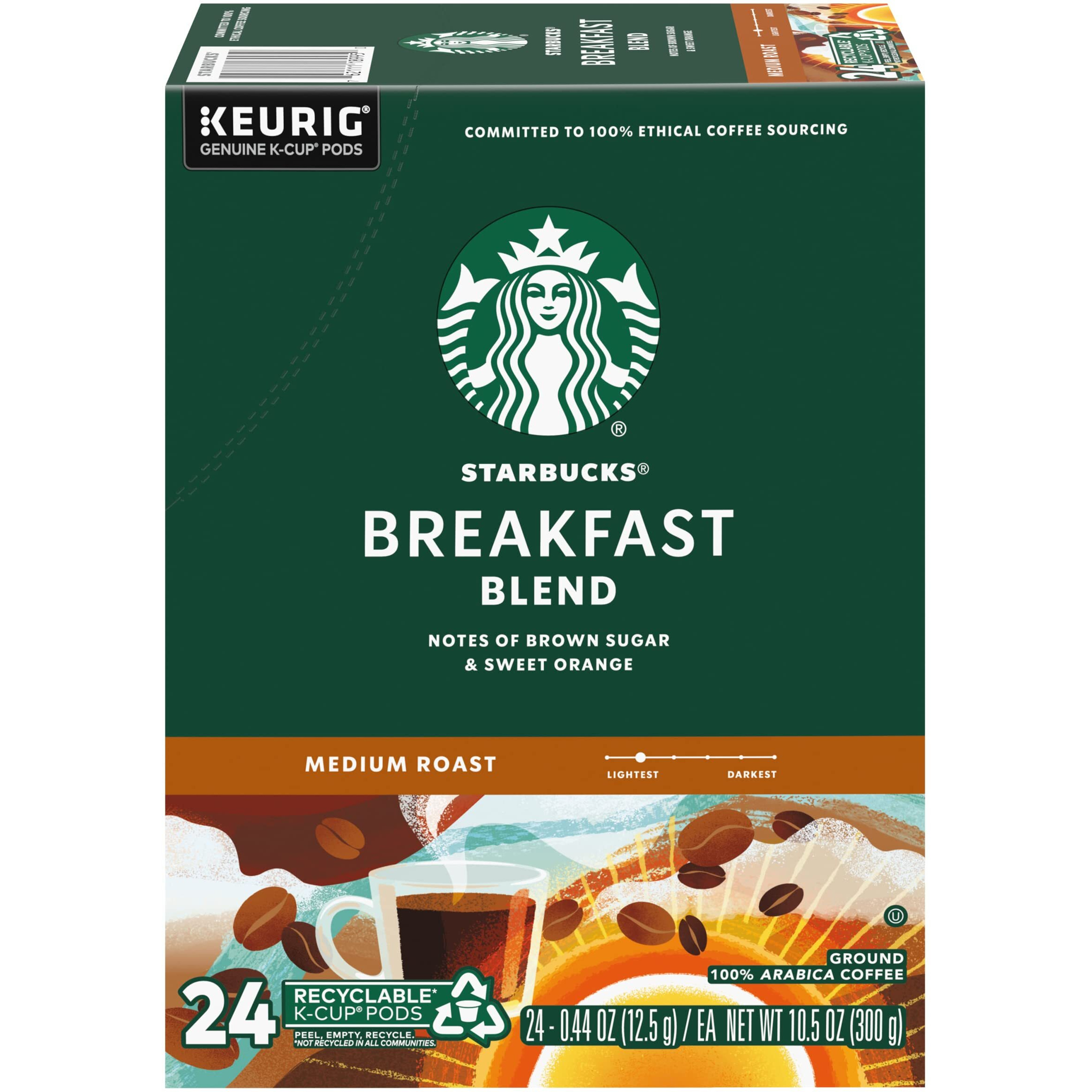 Starbucks Breakfast Blend Coffee K-Cups, 72 Count