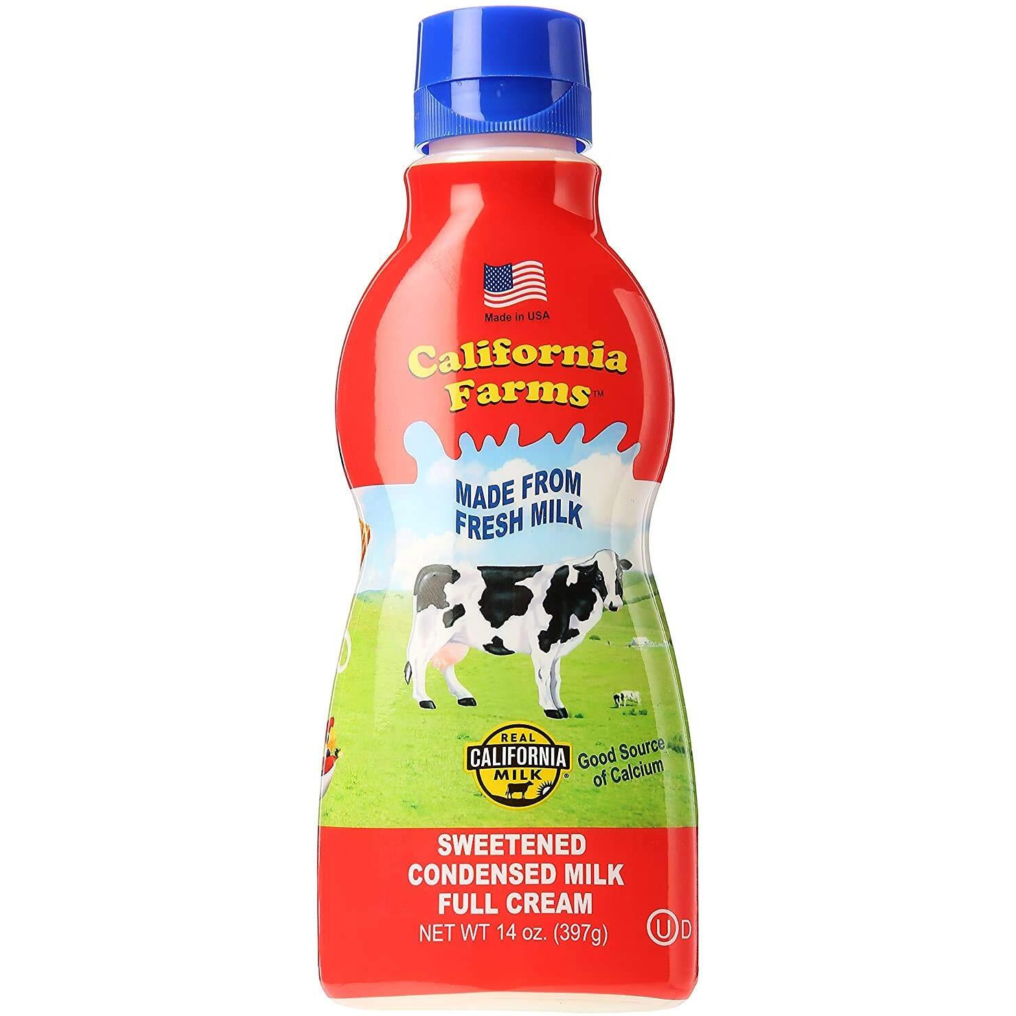 California Farms Sweetened Condensed Milk Full Cream, 14 Oz, Single