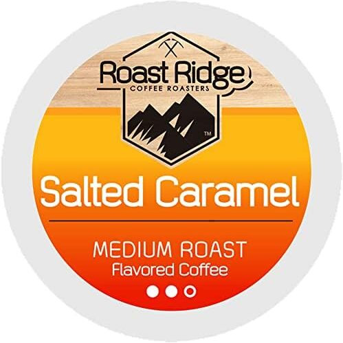 Roast Ridge Single Serve Coffee Pods For Keurig K-Cup Brewers, Salted Caramel, Medium Roast, 100 Count