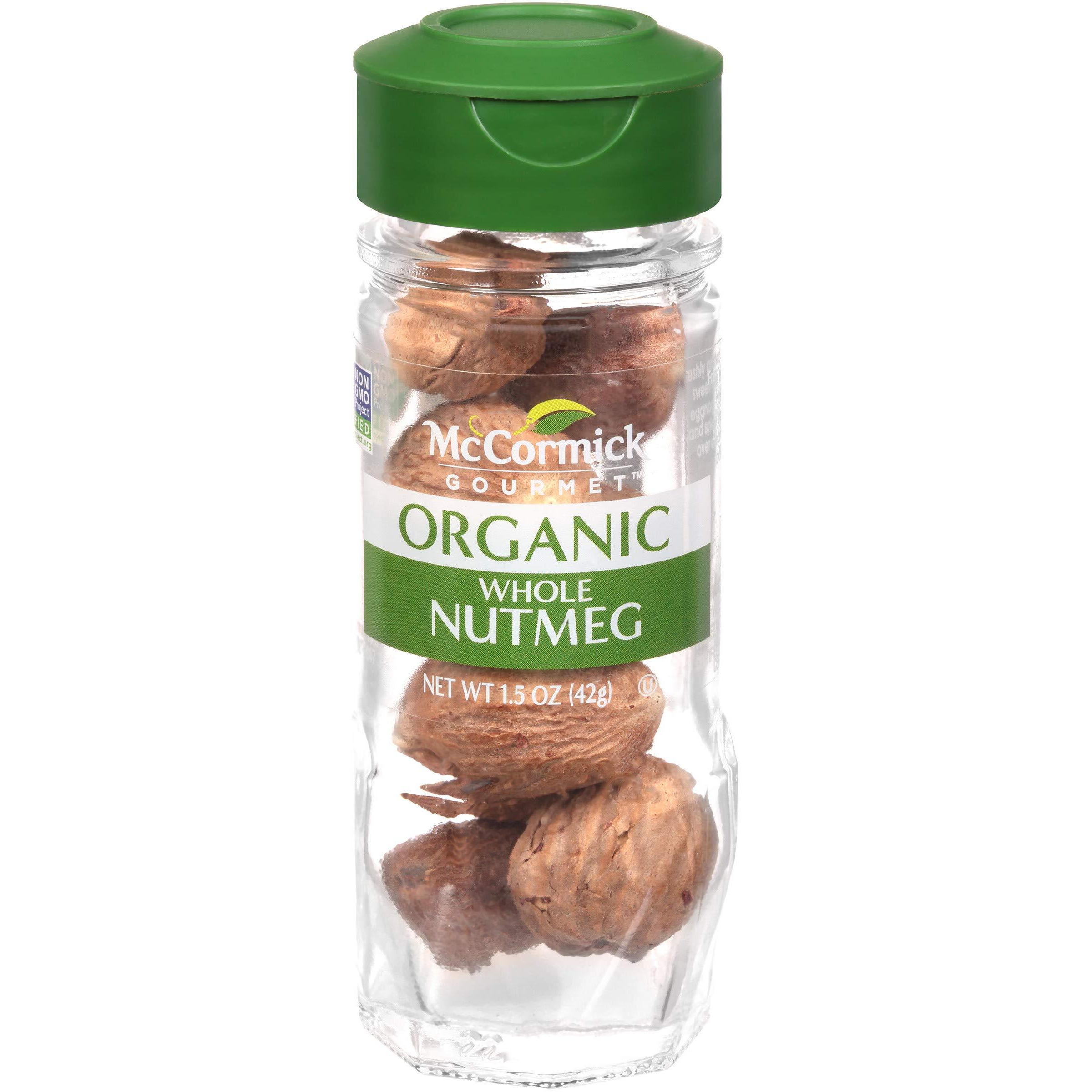 Mccormick Gourmet Organic Whole Nutmeg, 1.5 Oz (Pack Of 3)