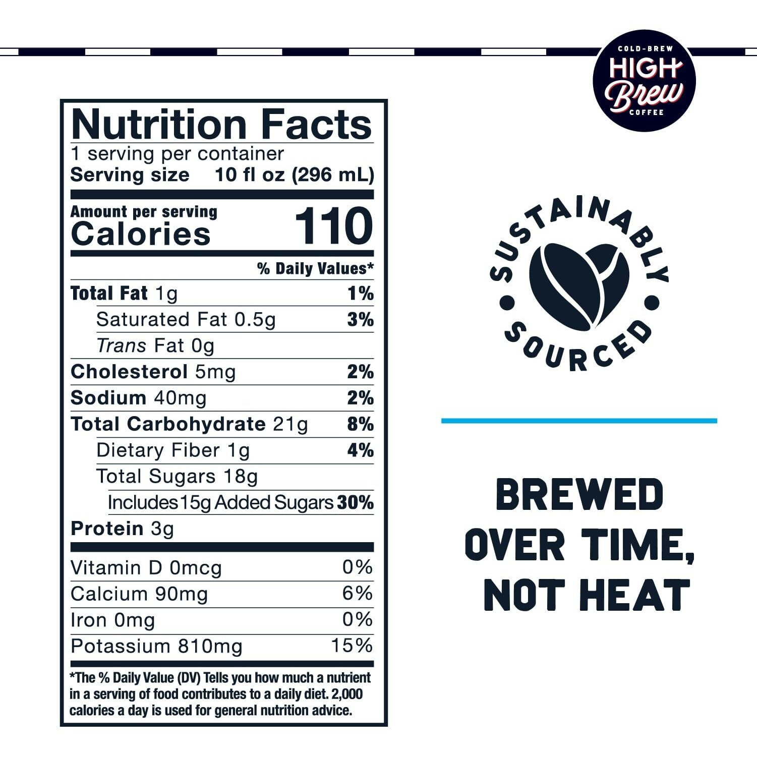 High Brew Coffee, Nitro Sweet Cream, Cold Brew Coffee, 10 Fl Oz, Ready-To-Drink (Pack Of 12)