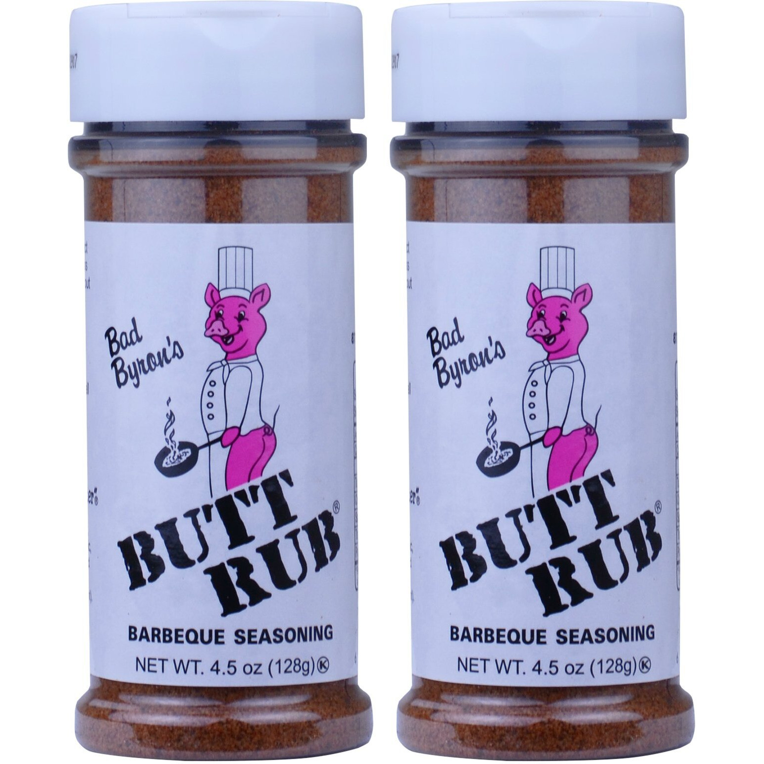 Bad Byrons Butt Rub Barbecue Seasoning 4.5 Ounce - Pack 2